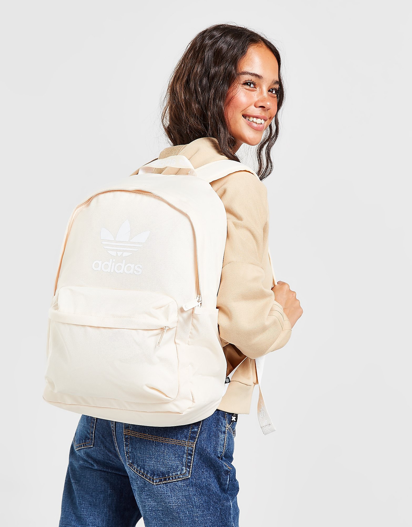 adidas Originals Classic Backpack - White - Womens, White
