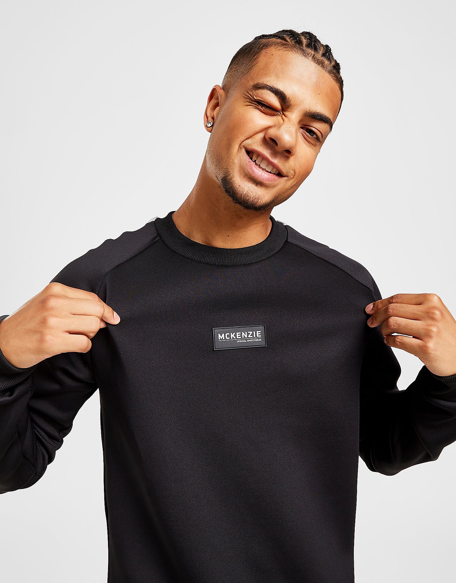 

McKenzie Dempsey Crew Sweatshirt - Only at JD - Black - Mens, Black