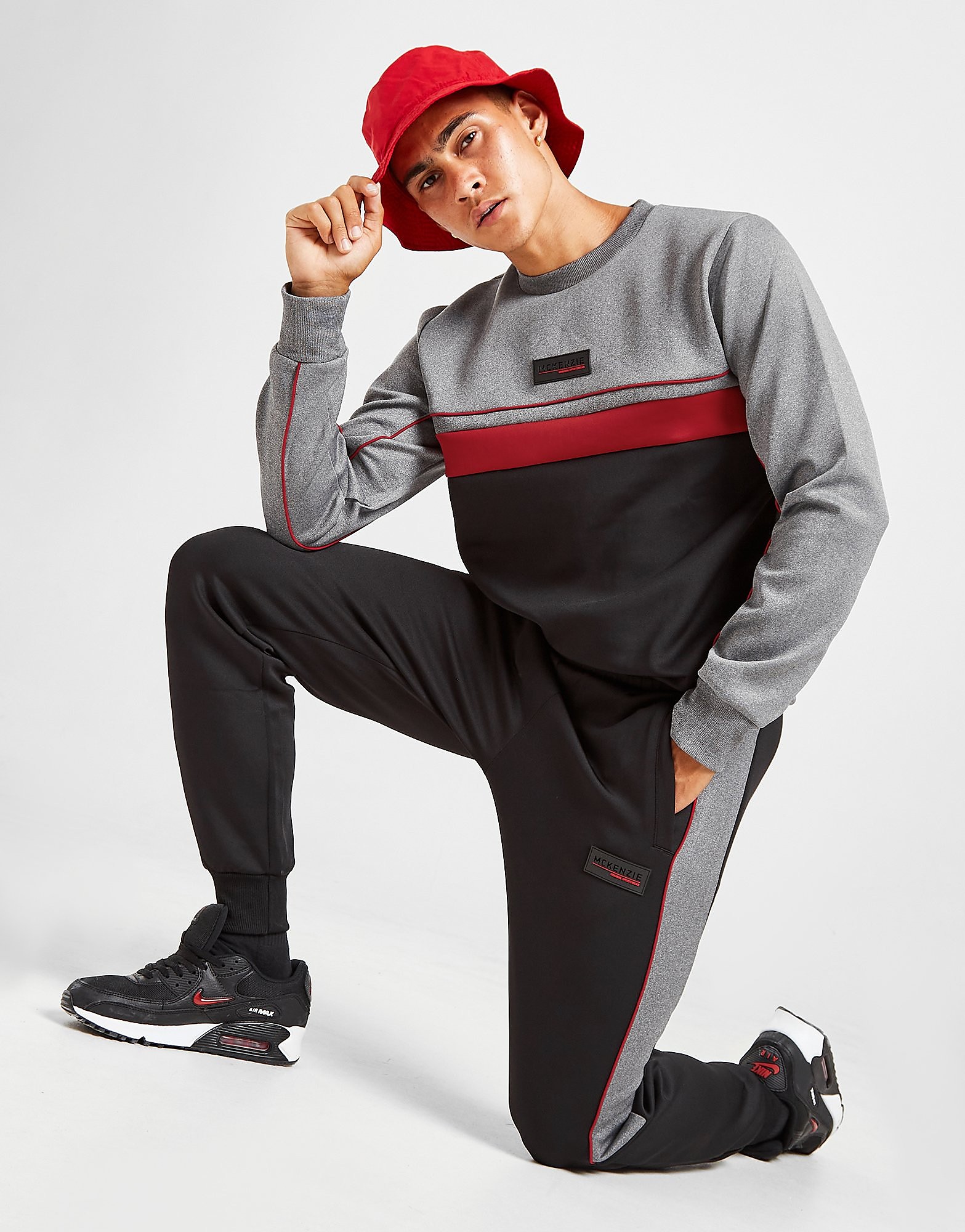 

McKenzie Haste Crew Tracksuit - Only at JD - Black - Mens, Black