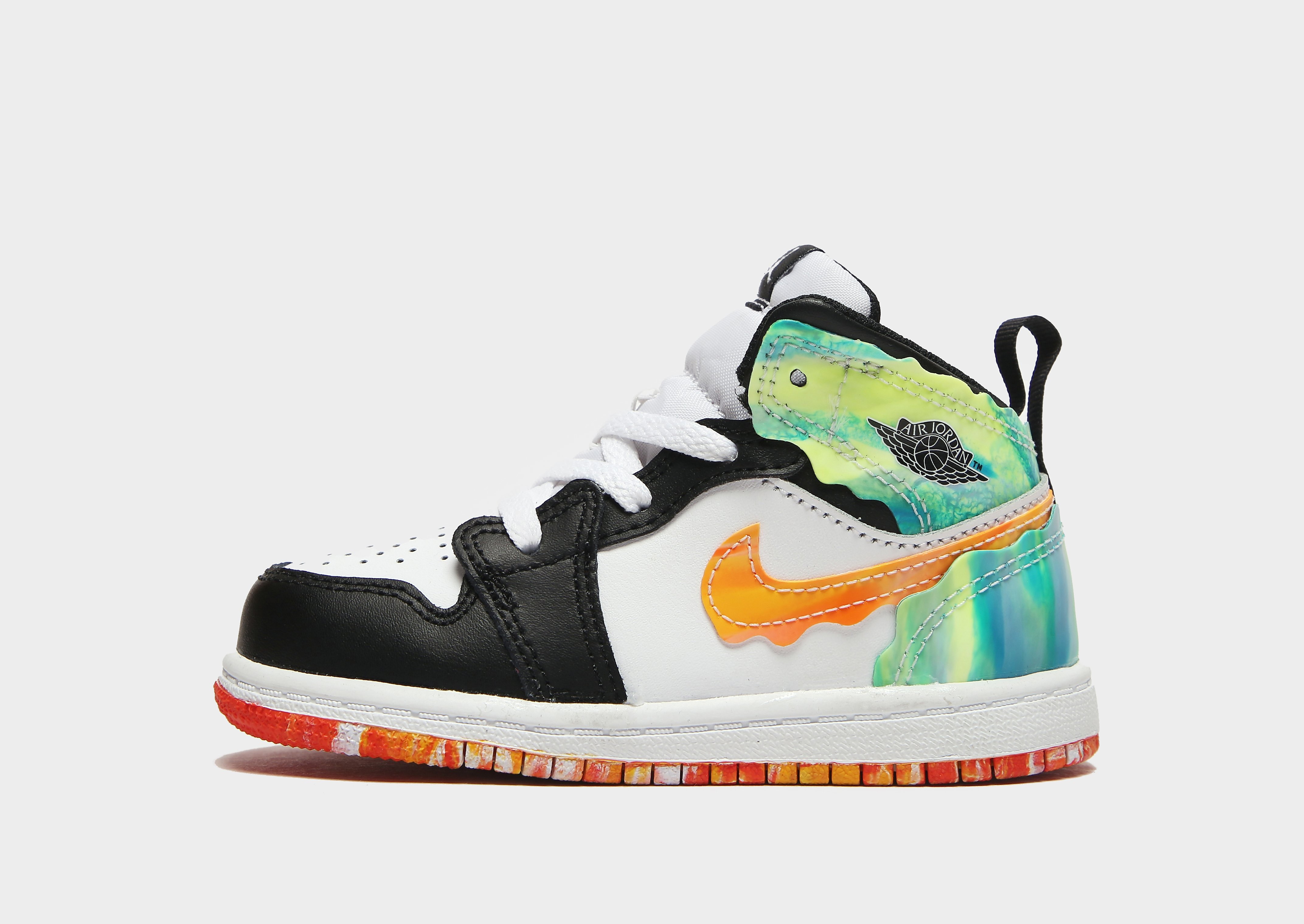 

Jordan Air 1 Mid Infant - Black/Multi Coloured - Kids, Black/Multi Coloured