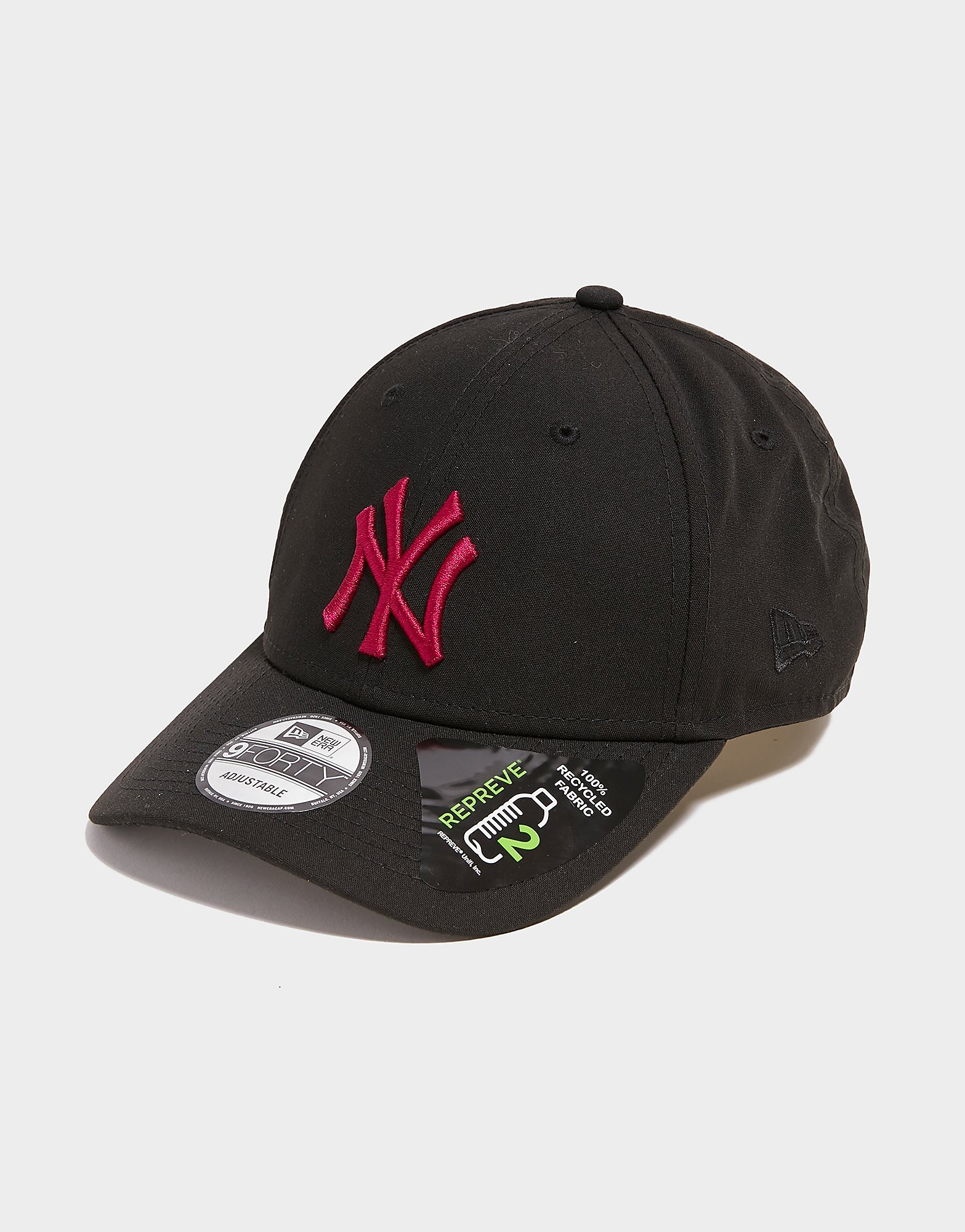 New Era MLB New York Yankees 9FORTY Repreve Cap, Zwart