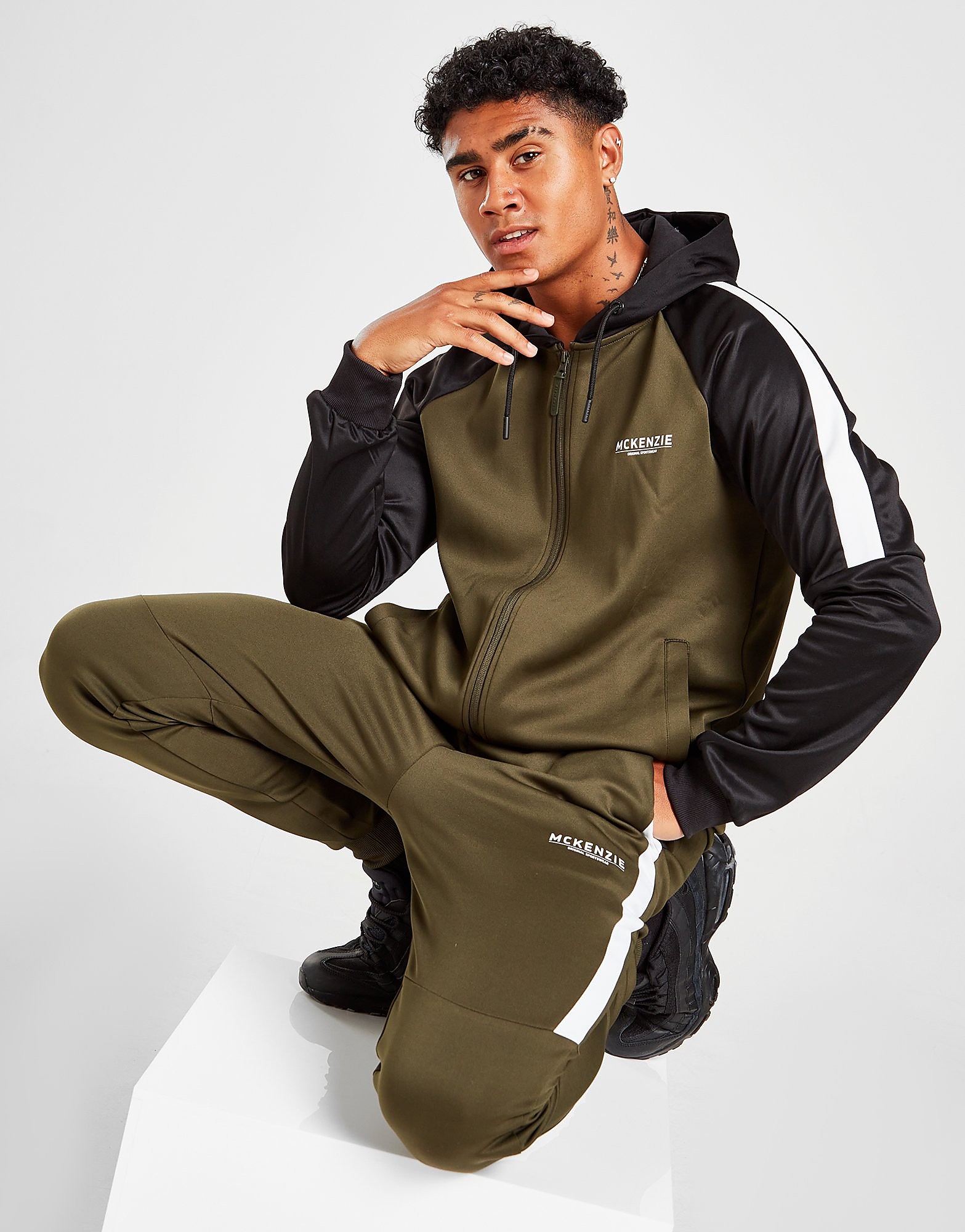 

McKenzie Exile 2 Poly Tracksuit - Only at JD - Green - Mens, Green
