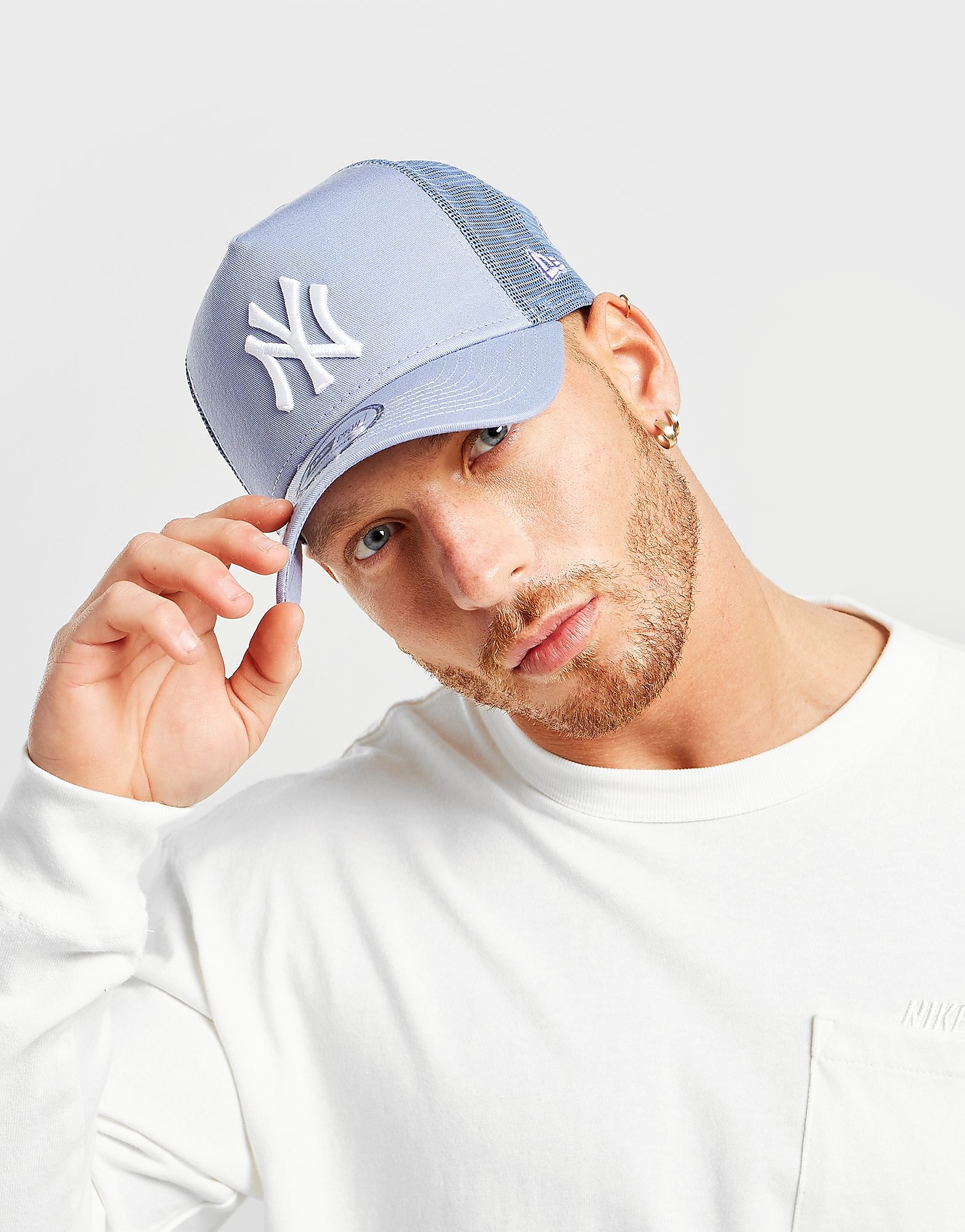 

New Era MLB New York Yankees Snapback Trucker Cap - Blue - Womens, Blue