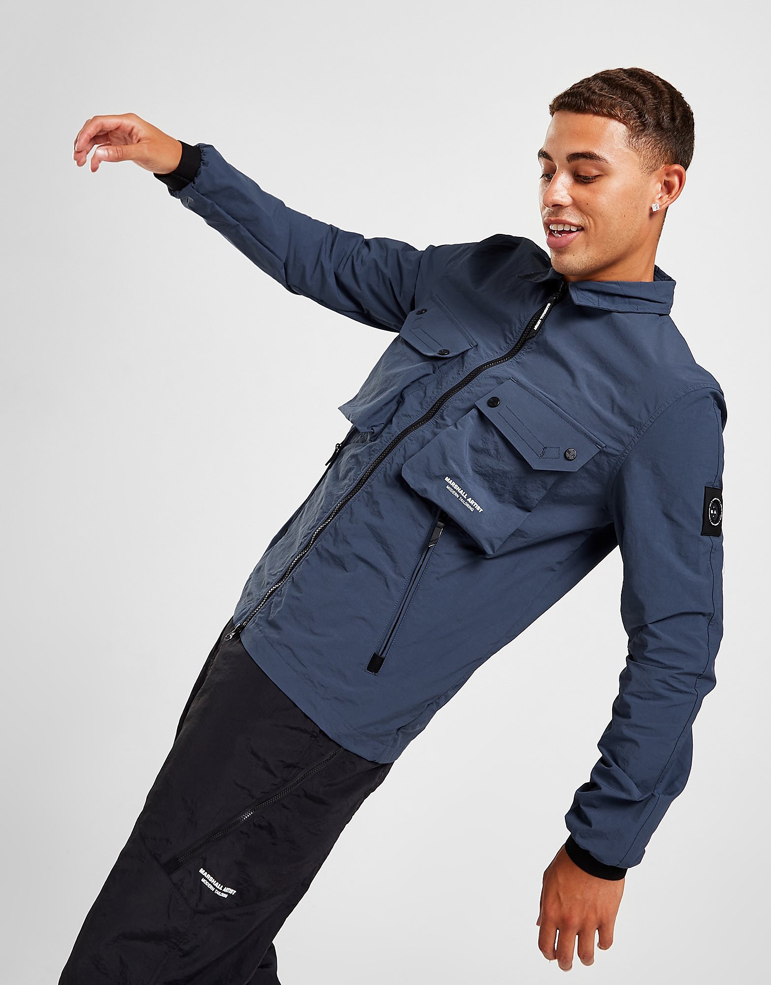 

Marshall Artist Cotton Polyamide Overshirt - Blue - Mens, Blue