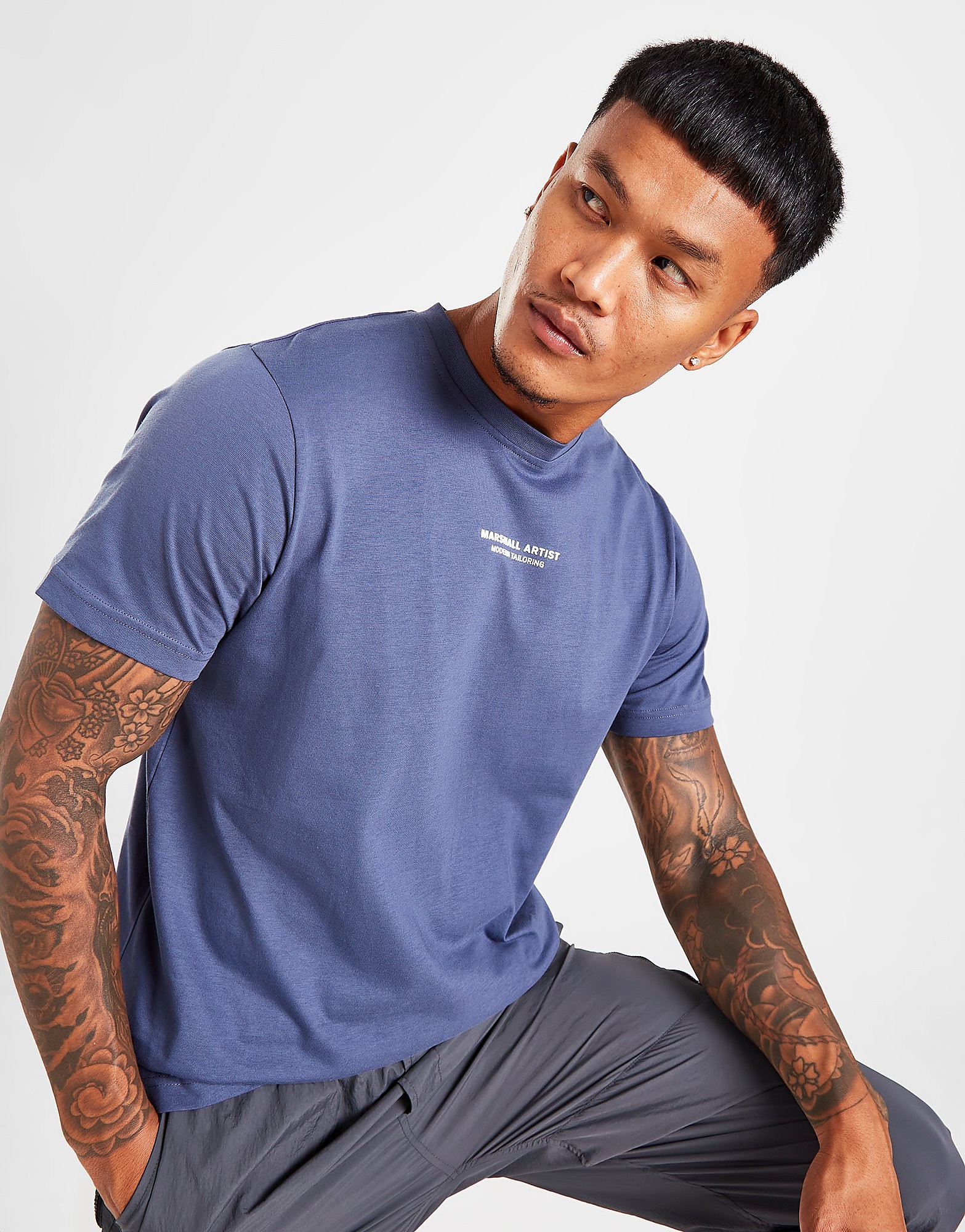 

Marshall Artist Injection T-Shirt - Exclusive - Only at JD - Blue - Mens, Blue