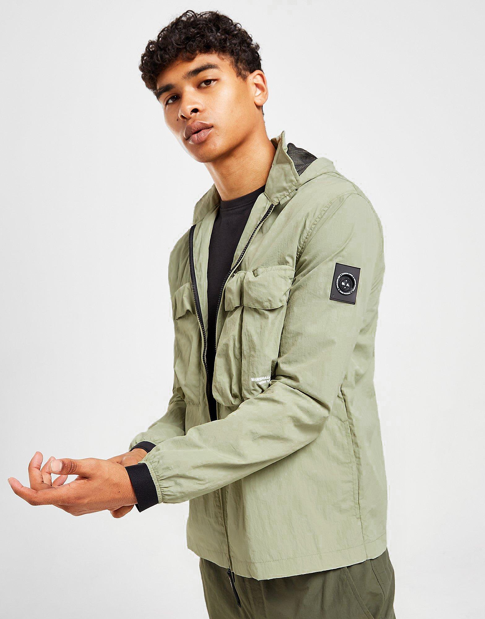 

Marshall Artist Detachable Hood Overshirt - Only at JD - Green - Mens, Green