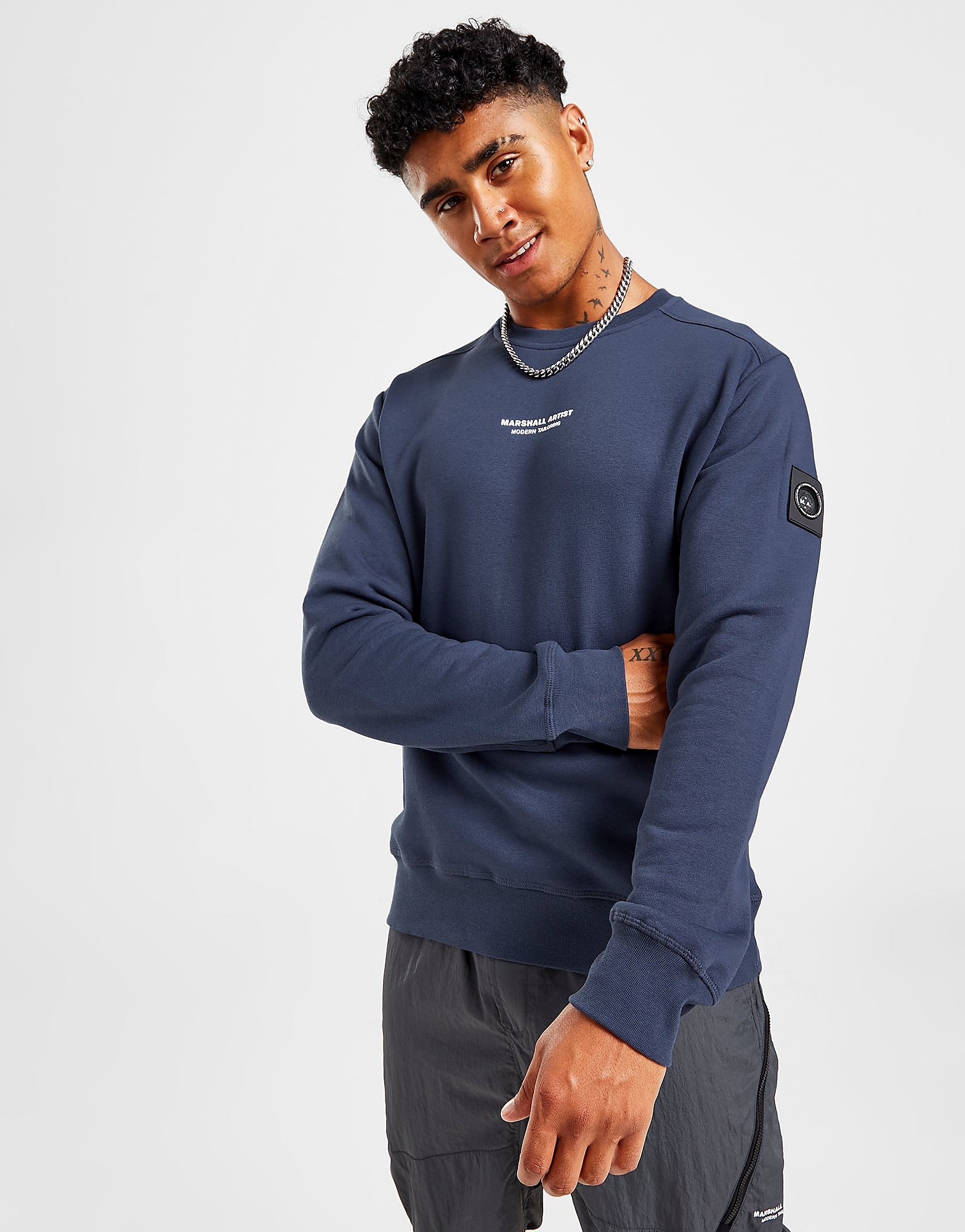 

Marshall Artist Siren Crew Sweatshirt - Only at JD - Blue - Mens, Blue