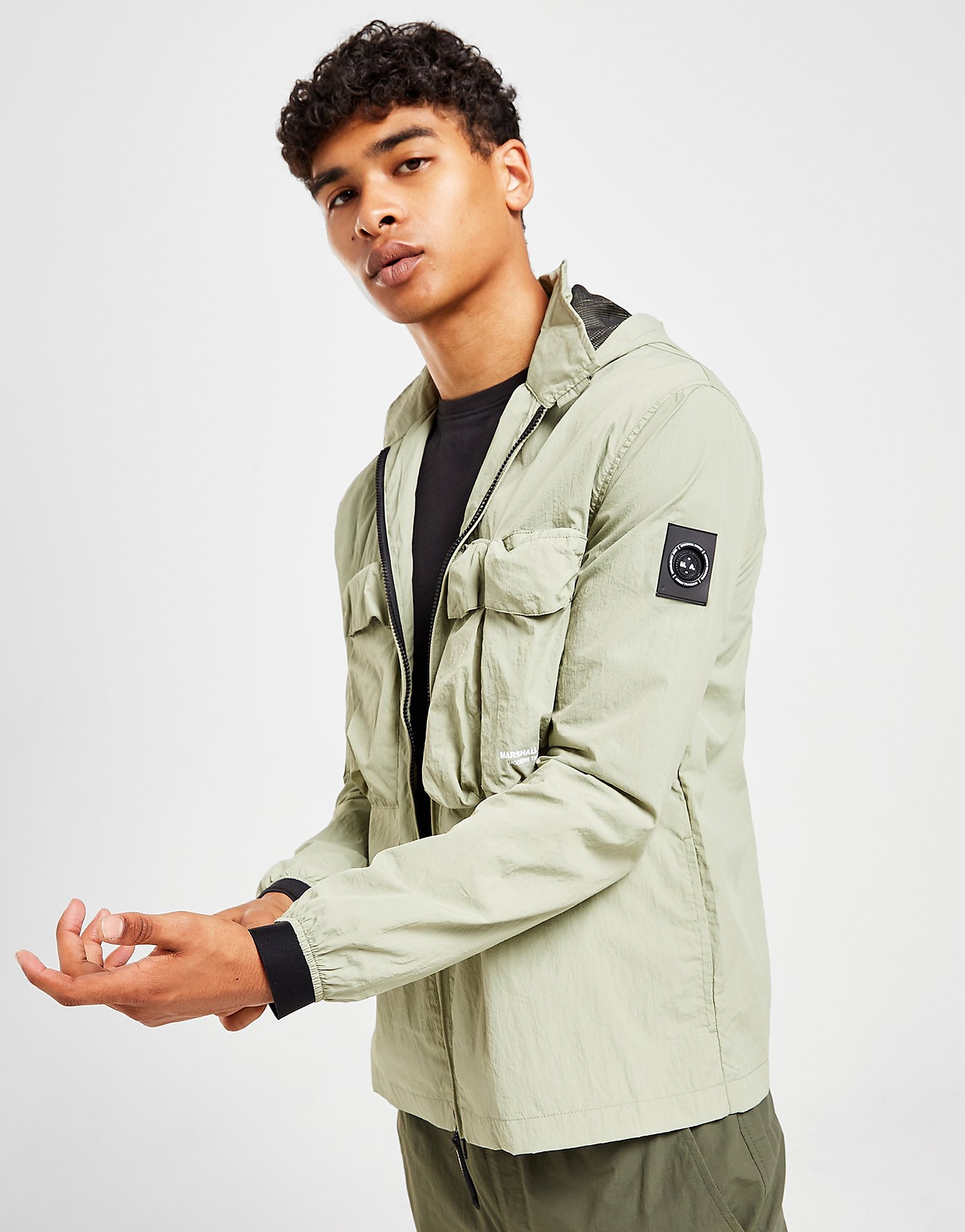 

Marshall Artist Scudo Nylon Jacket - Green - Mens, Green