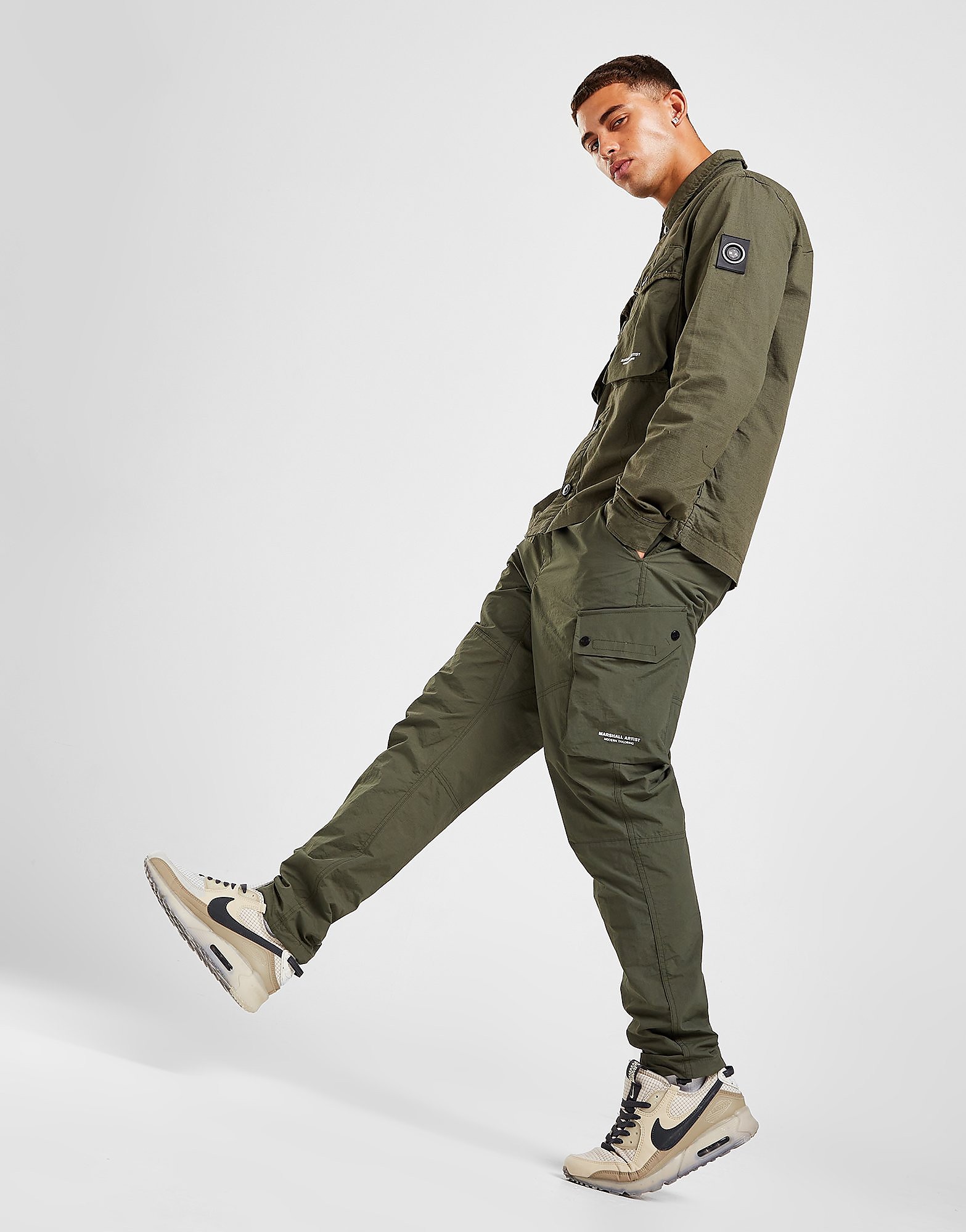 

Marshall Artist Cotton Polyamide Cargo Pants - Green - Mens, Green