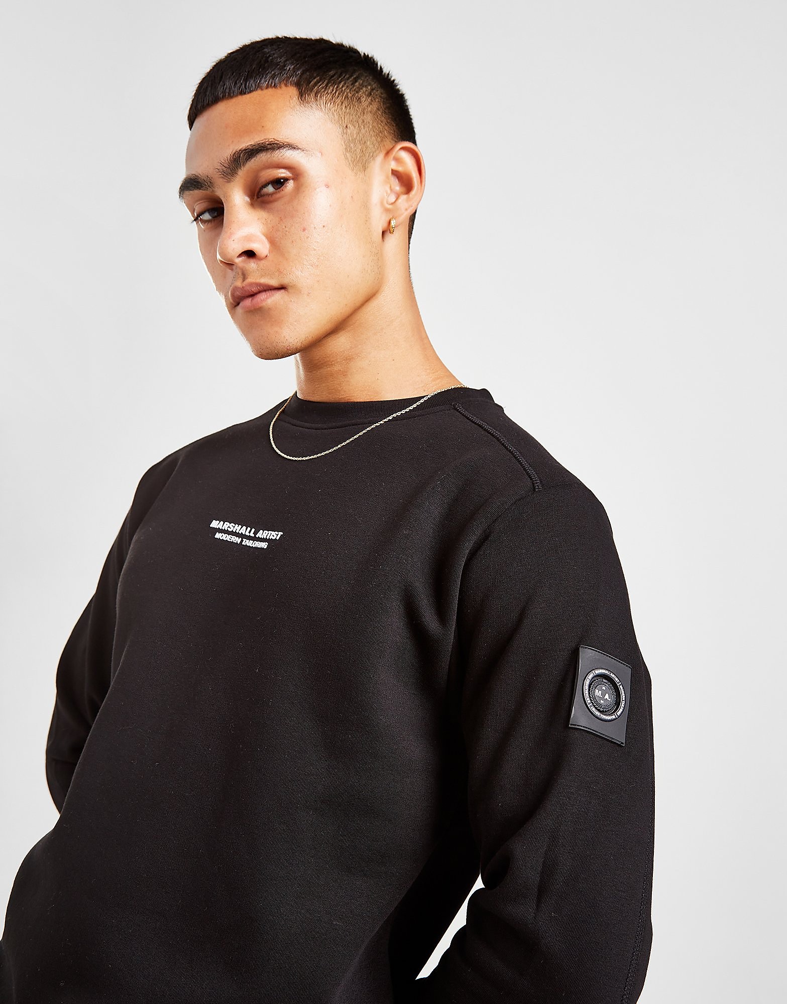 

Marshall Artist Siren Crew Sweatshirt - Black - Mens, Black
