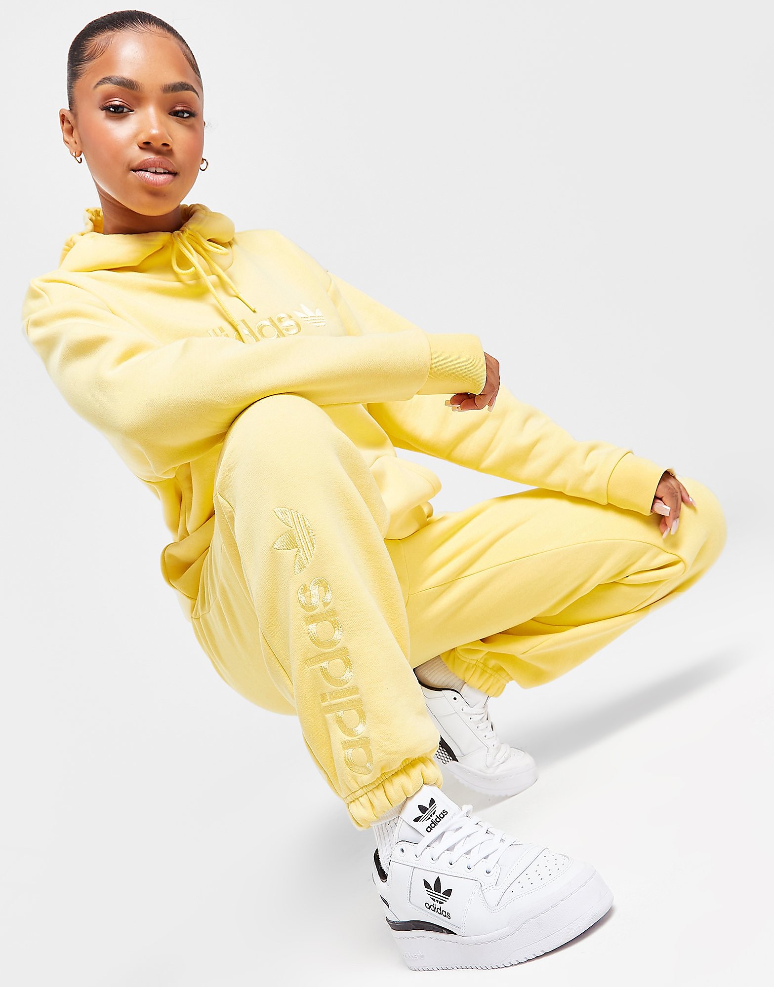 

adidas Originals Embroidered Joggers - Only at JD - Yellow - Womens, Yellow