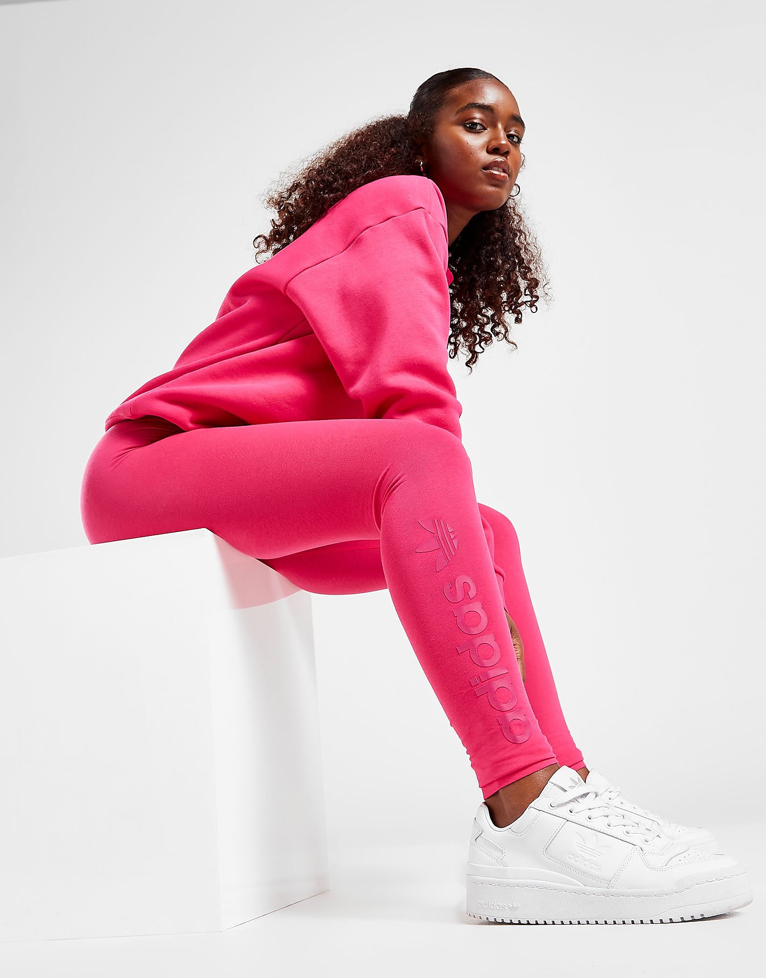 

adidas Originals Embroidered Leggings - Only at JD - Pink/R'MAGENTA$ - Womens, Pink/R'MAGENTA$
