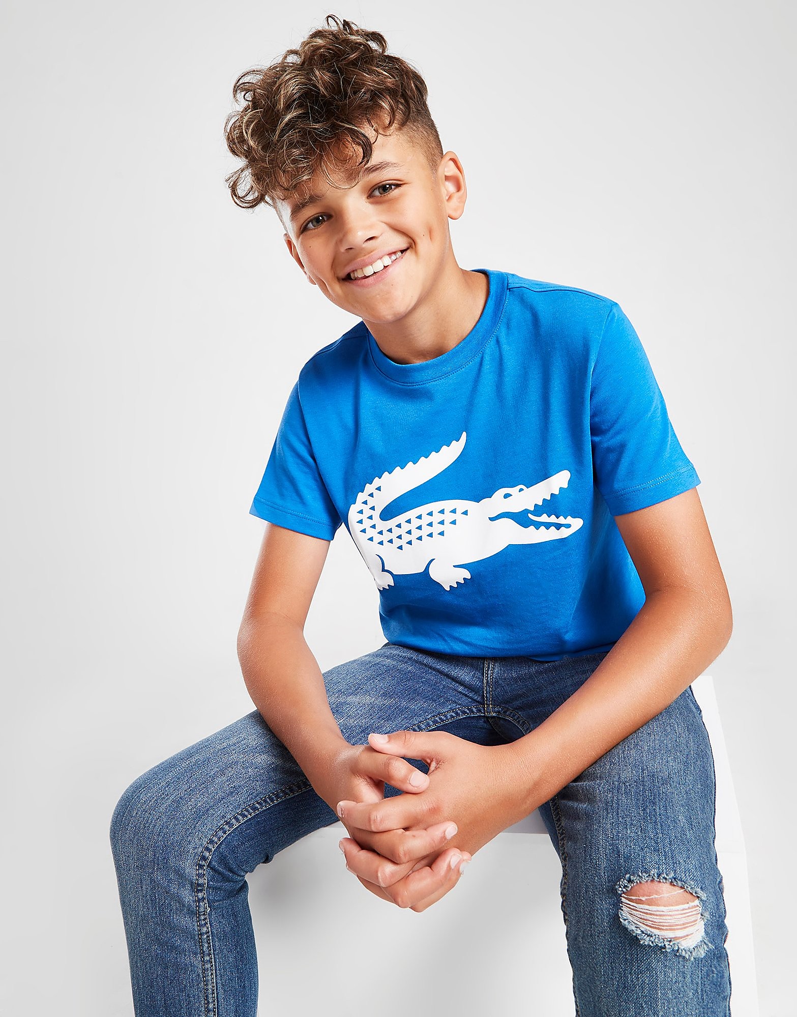 

Lacoste Croc T-Shirt Junior - Blue - Kids, Blue