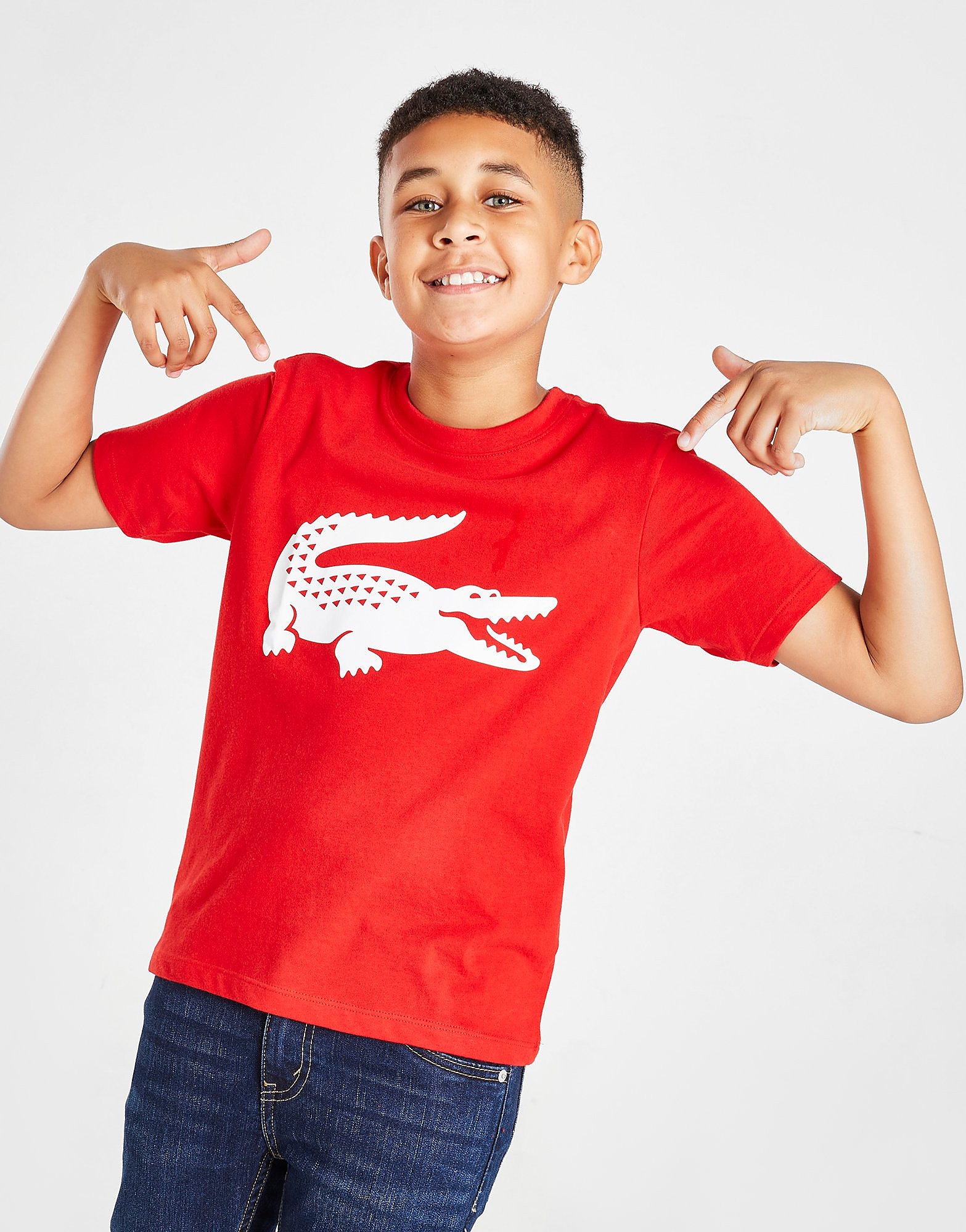 

Lacoste Croc T-Shirt Junior - Red - Kids, Red