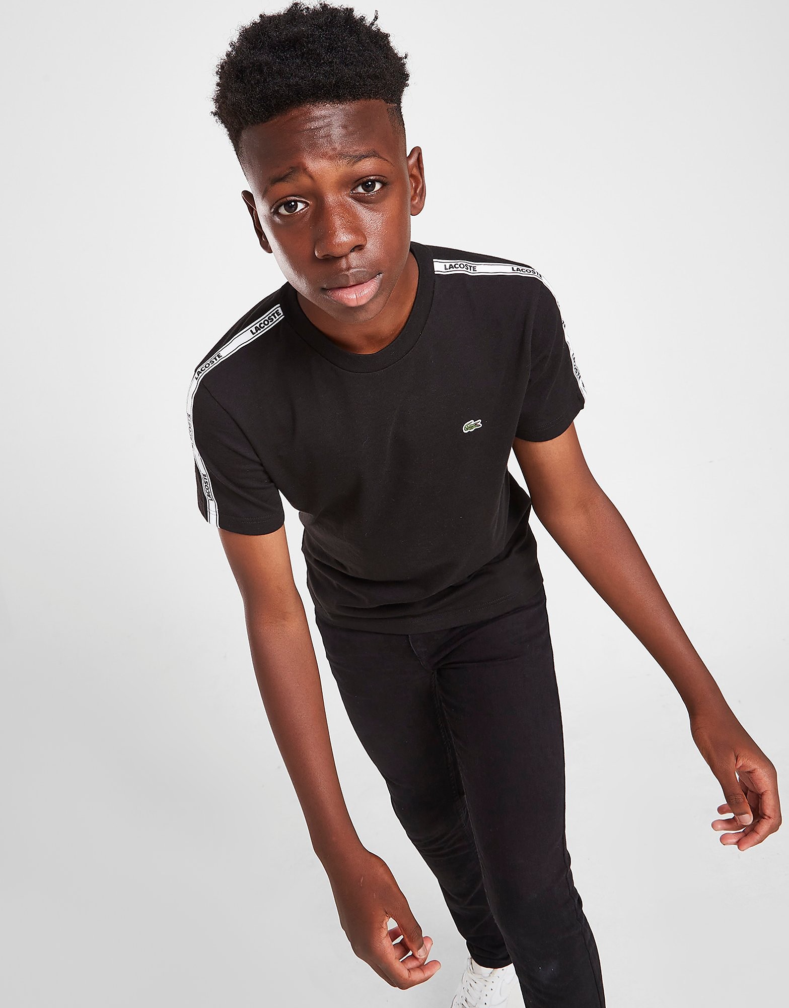 

Lacoste Tape T-Shirt Junior - Black - Kids, Black