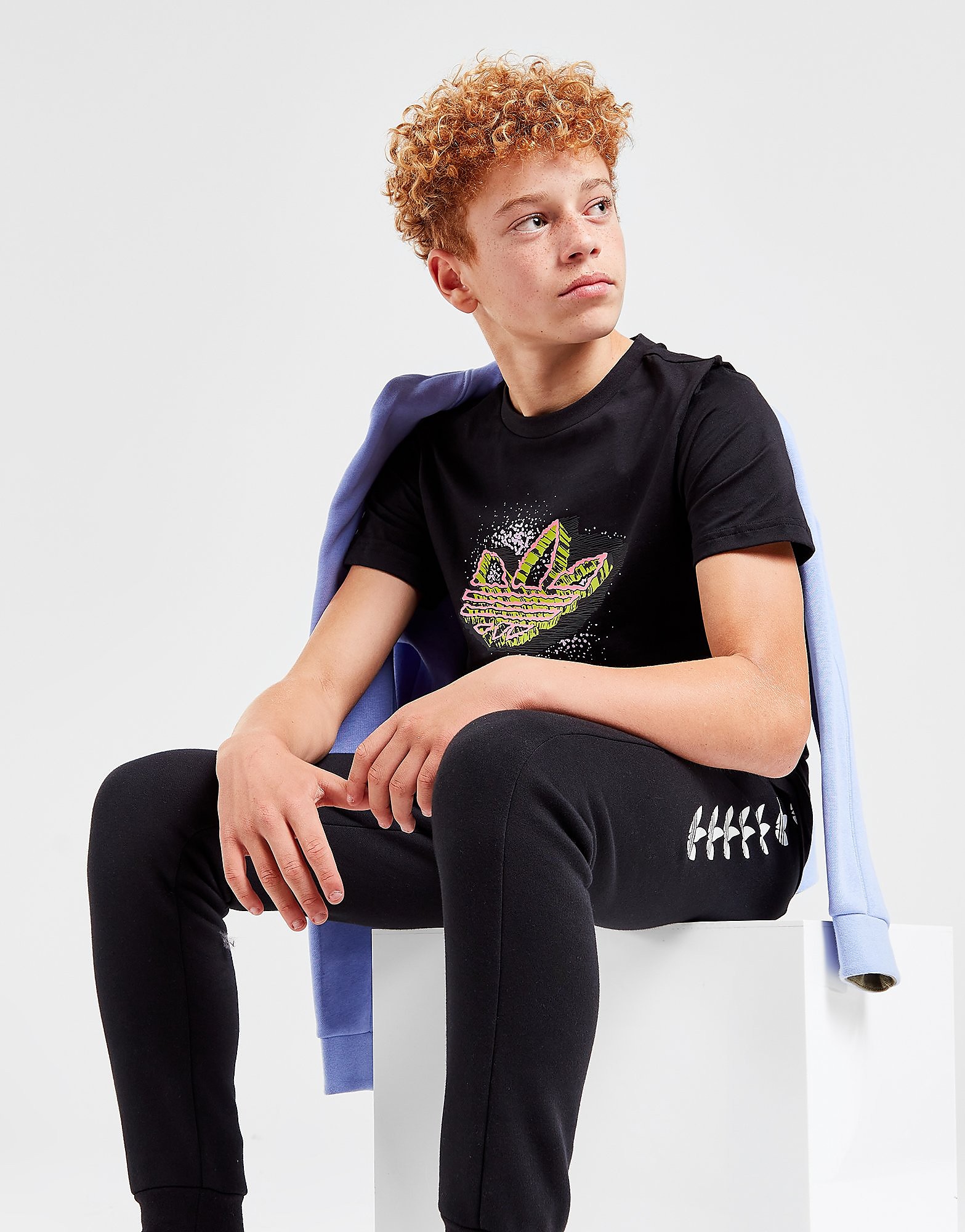 

adidas Originals Rekive Graphic T-Shirt Junior - Black - Kids, Black