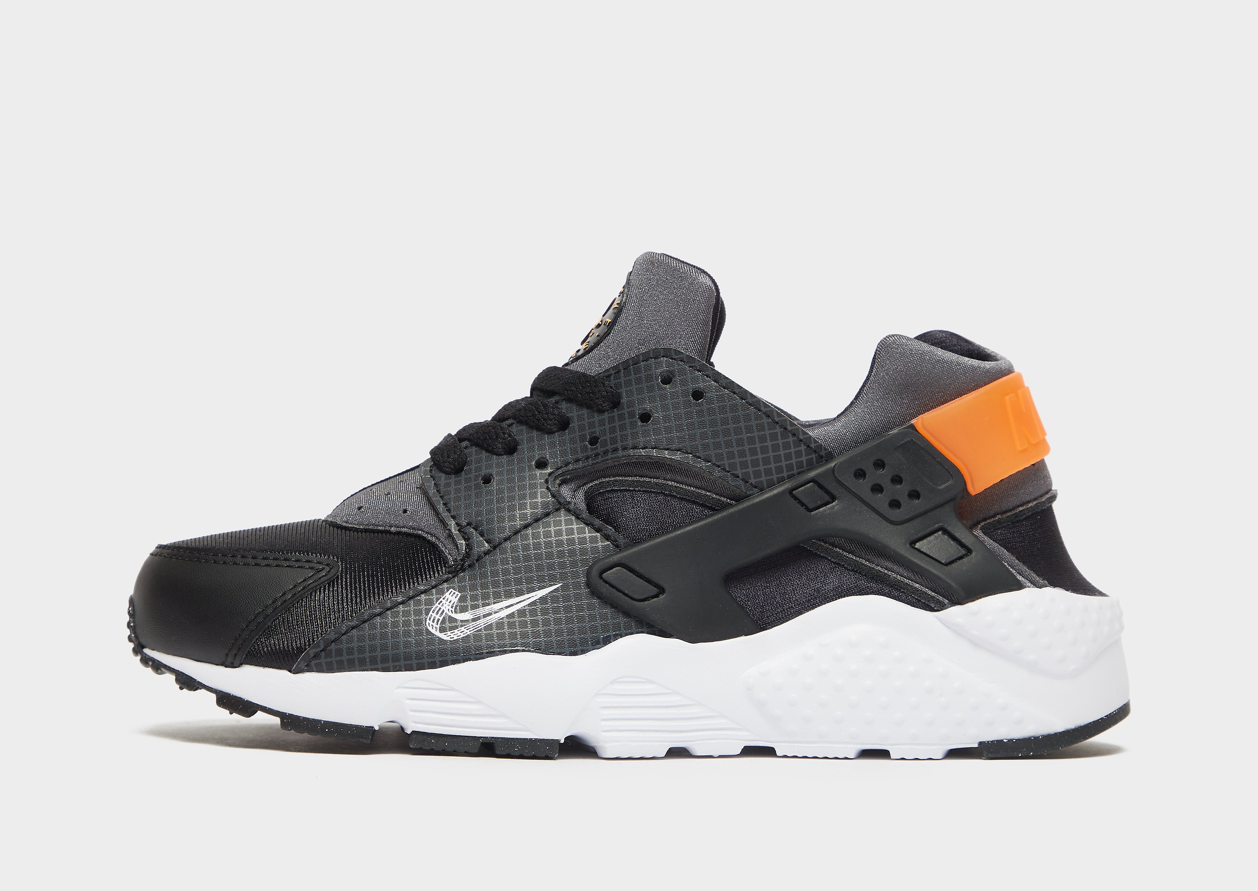 Nike Air Huarache Junior - Black/Orange - Kids, Black/Orange