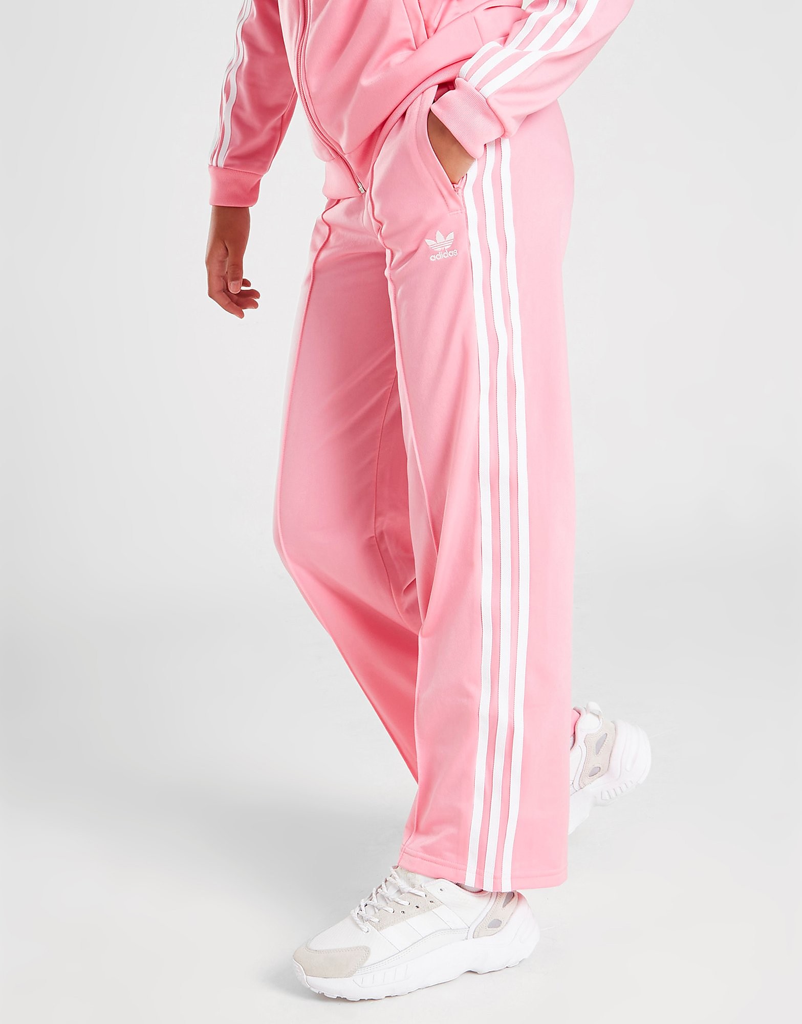 

adidas Originals Girls' Adicolor Wide Track Pants Junior - Pink - Kids, Pink