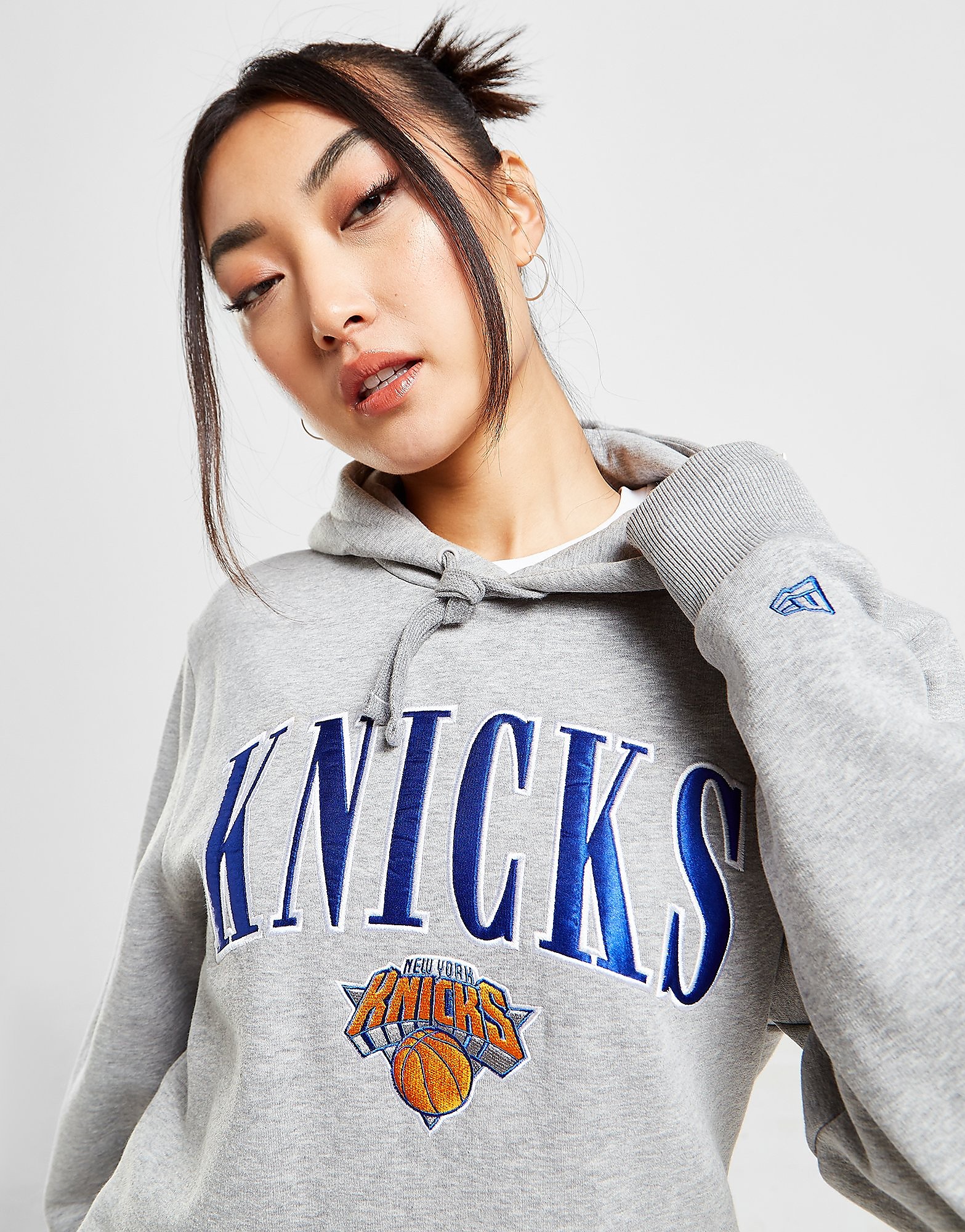 

New Era NBA New York Knicks Satin Hoodie - Grey - Womens, Grey