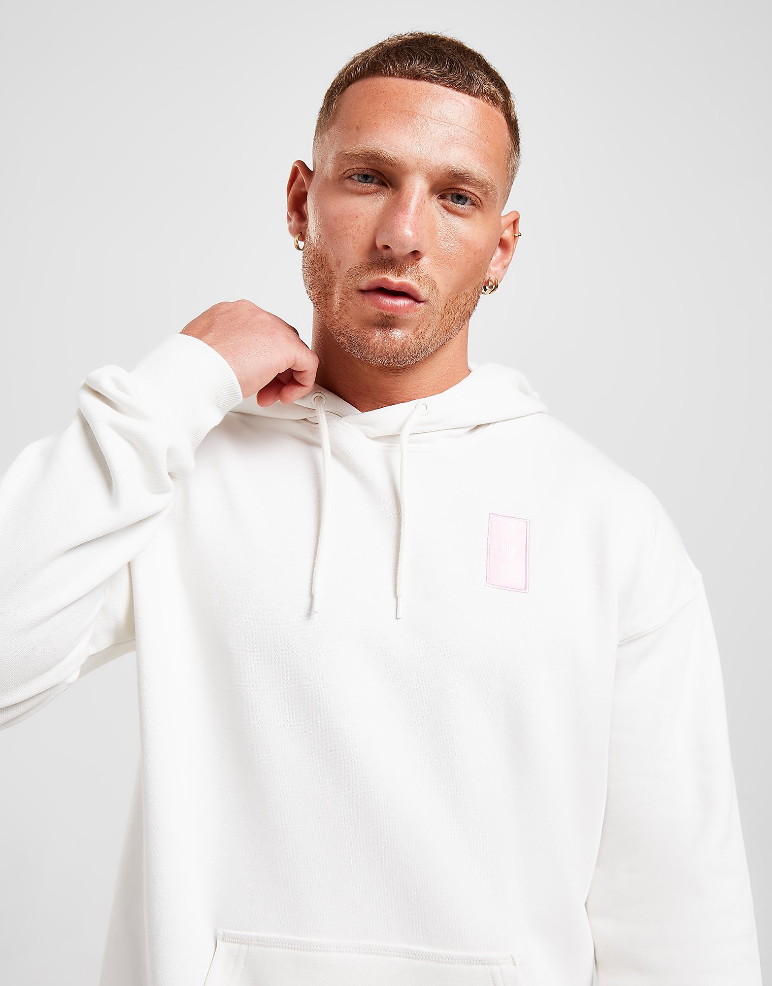 

adidas Belgium Lifestyler Graphic Hoodie - Cloud White - Mens, Cloud White