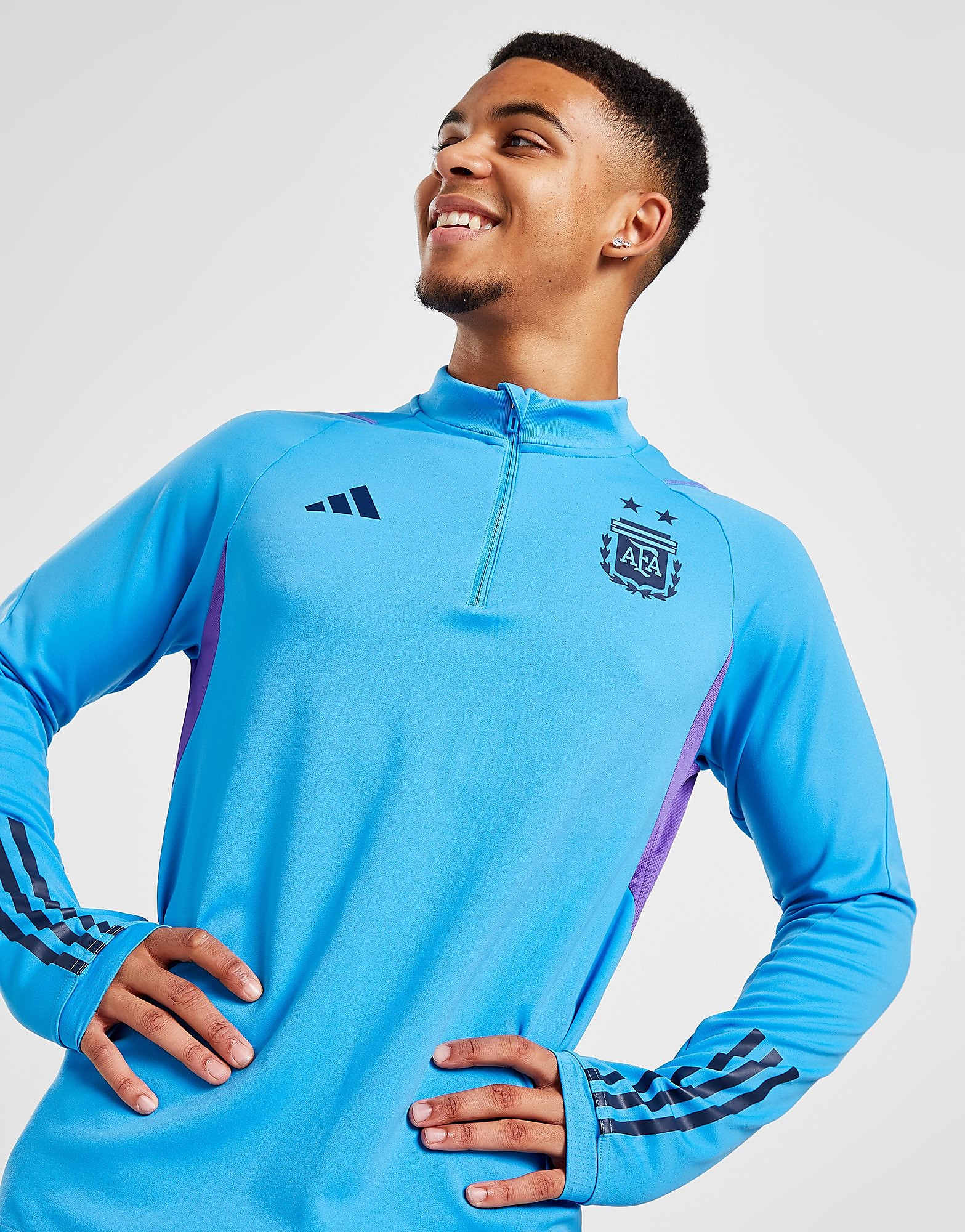 

adidas Argentina Training Track Top - Pulse Blue - Mens, Pulse Blue
