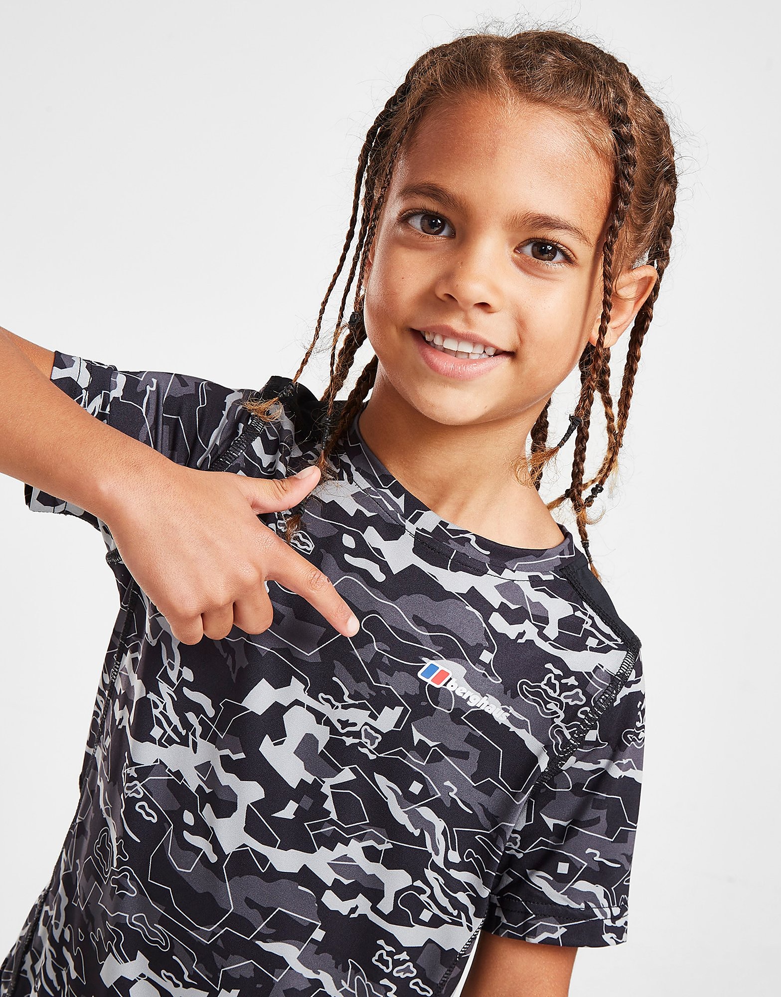 

Berghaus Camo T-Shirt Children - Grey/Black - Kids, Grey/Black
