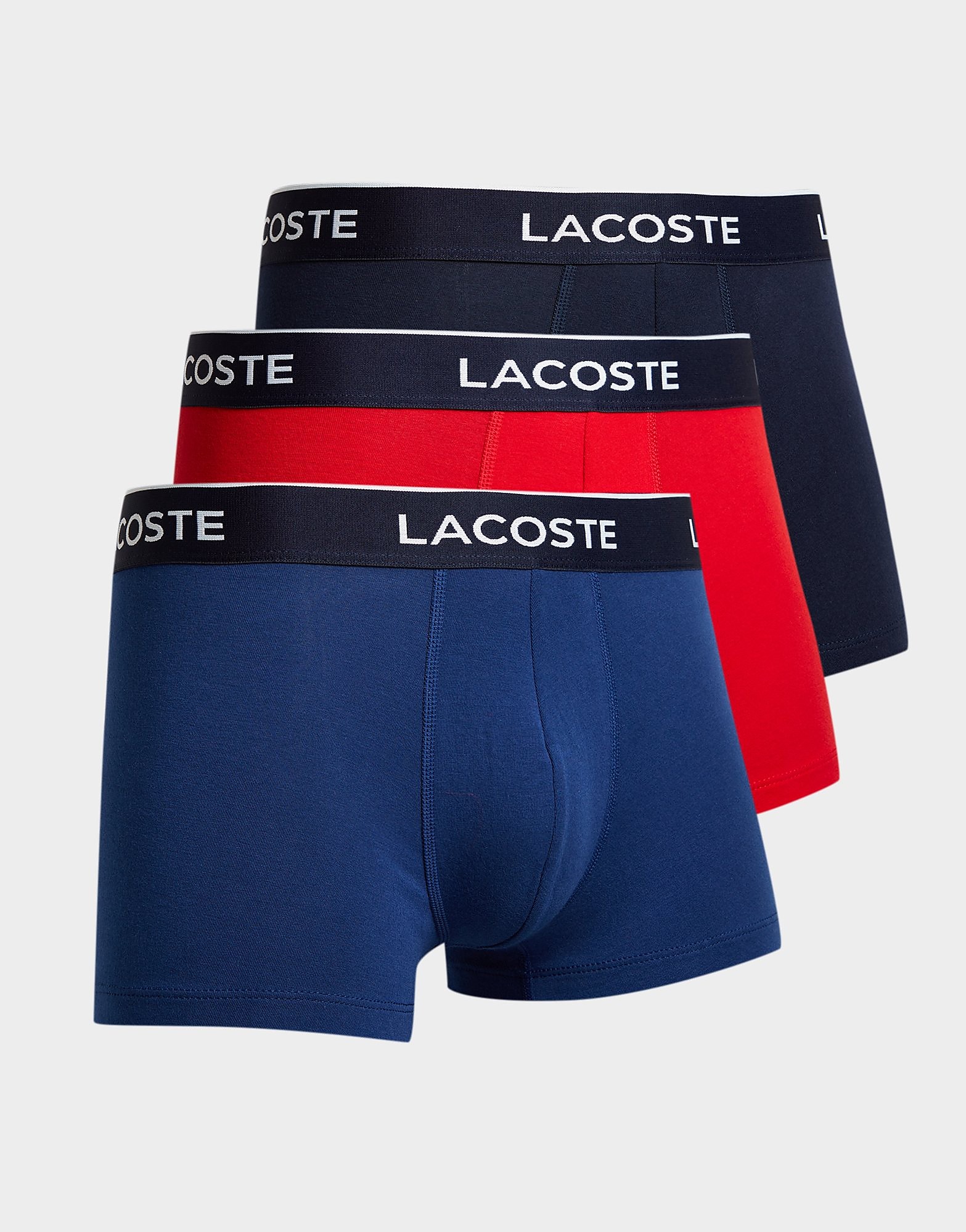 

Lacoste 3-Pack Trunks - Blue - Mens, Blue