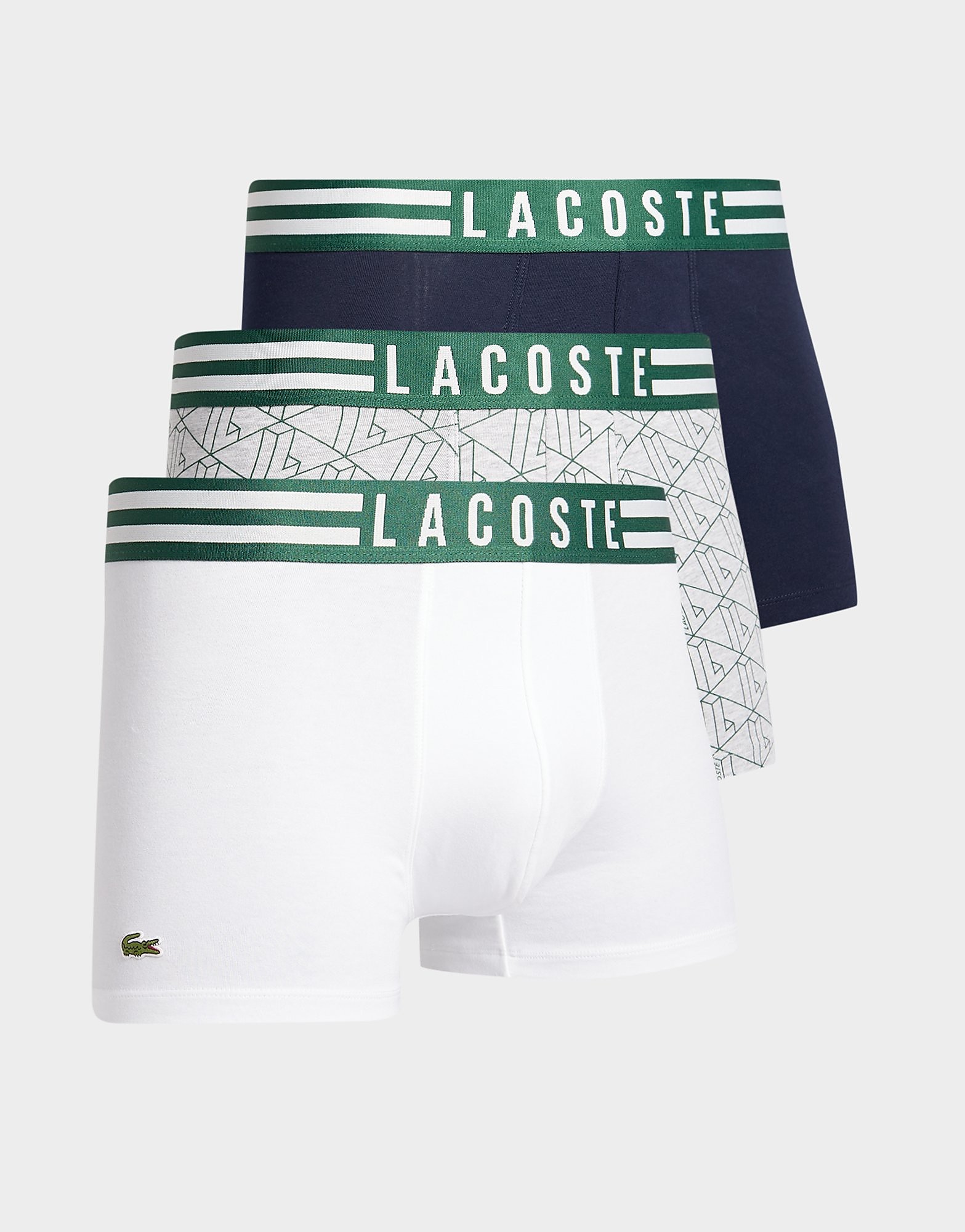 

Lacoste 3-Pack Trunks - White - Mens, White