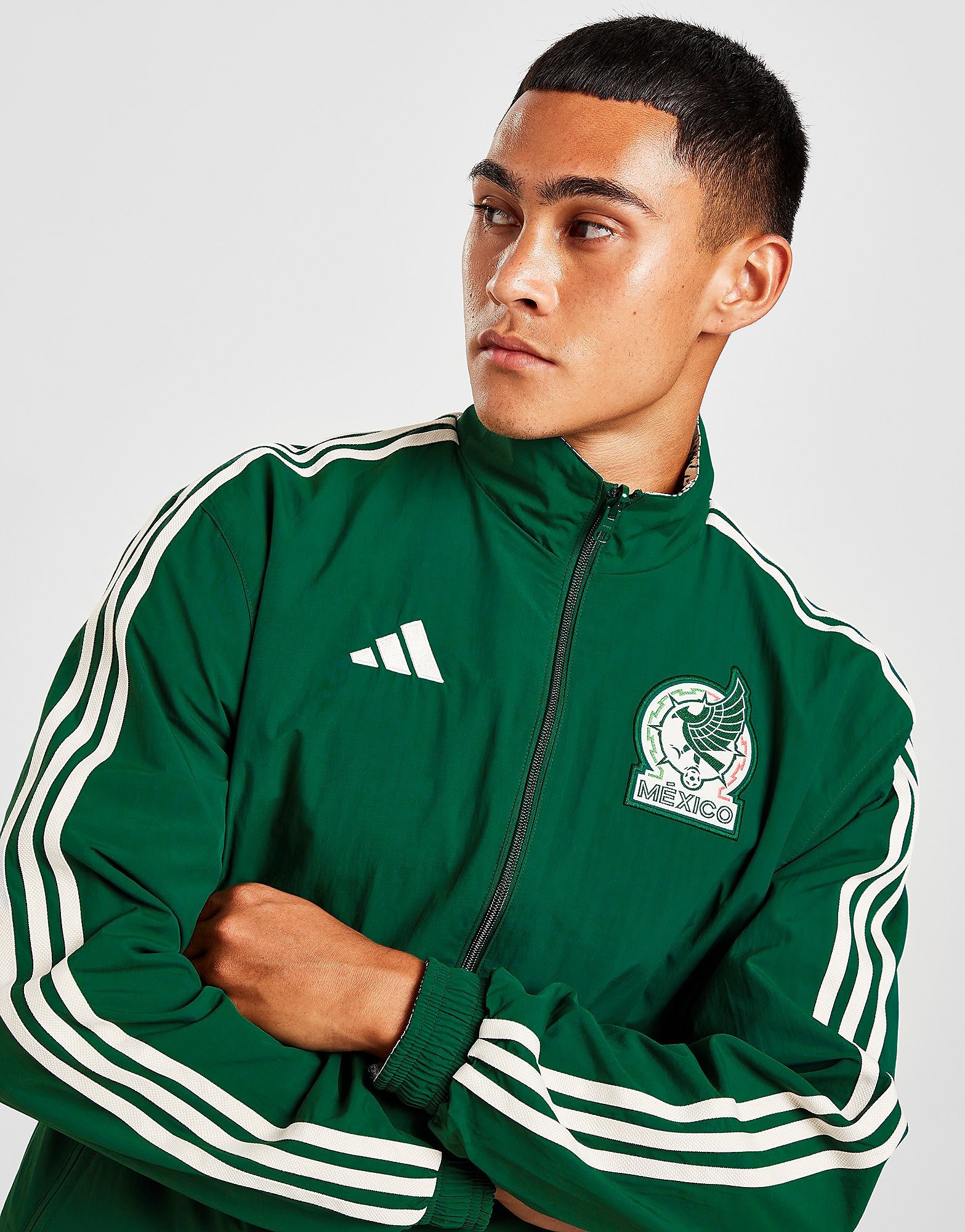 

adidas Mexico World Cup Anthem Jacket - Green - Mens, Green