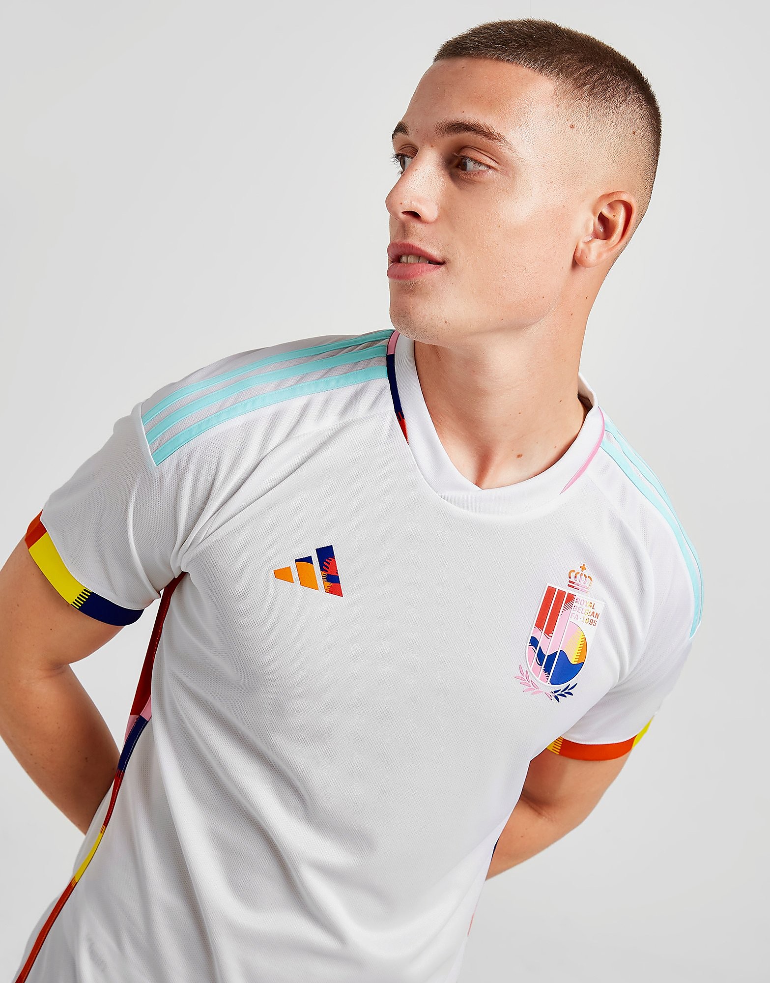 

adidas Belgium 2022 Away Shirt - White - Mens, White