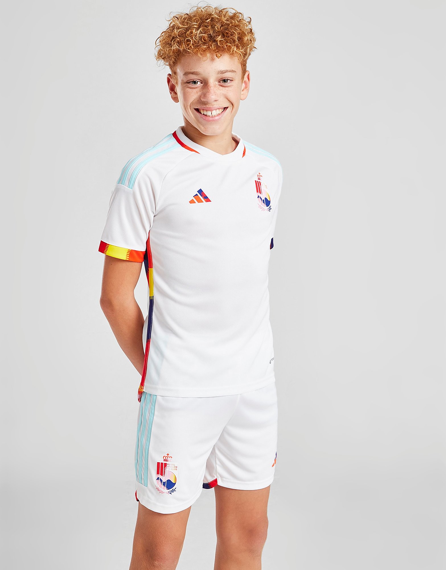 

adidas Belgium 2022 Away Shorts Junior - White - Kids, White