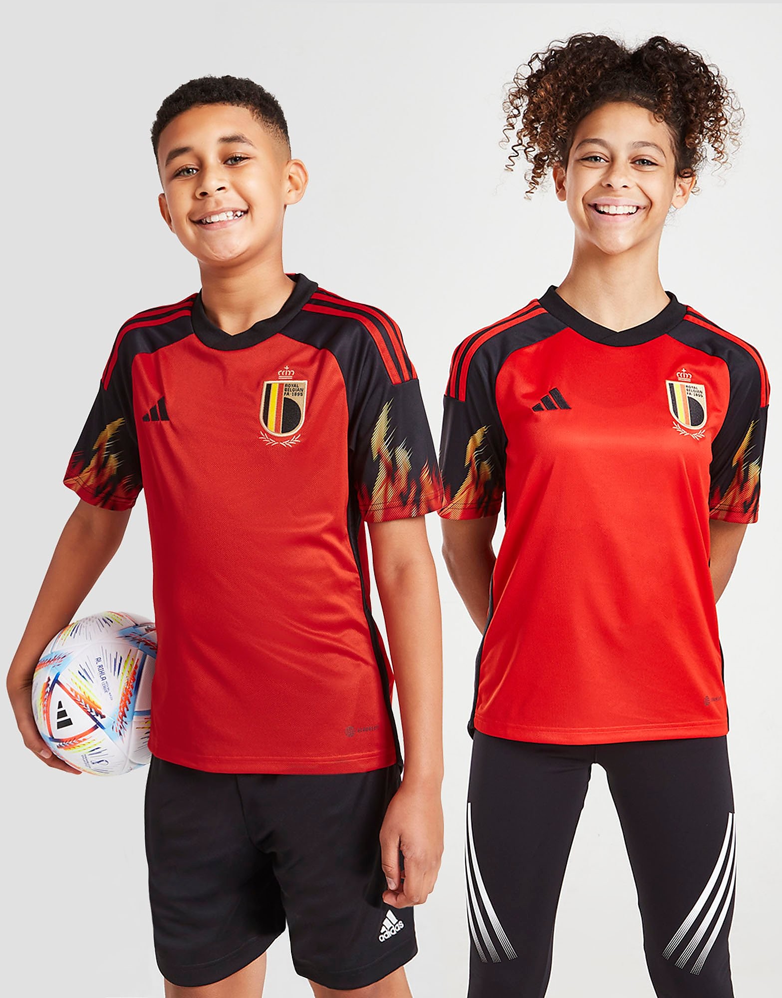 

adidas Belgium 2022 Home Shirt Junior - Red / Black - Kids, Red / Black