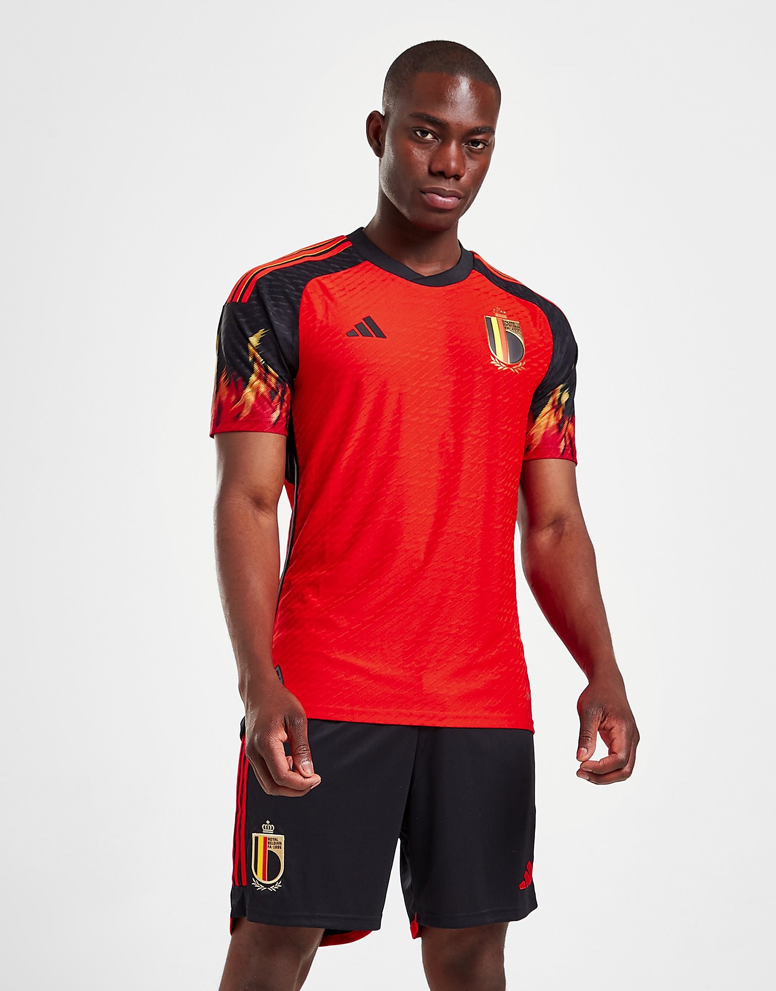 

adidas Belgium 2022 Home Shorts - Black - Mens, Black