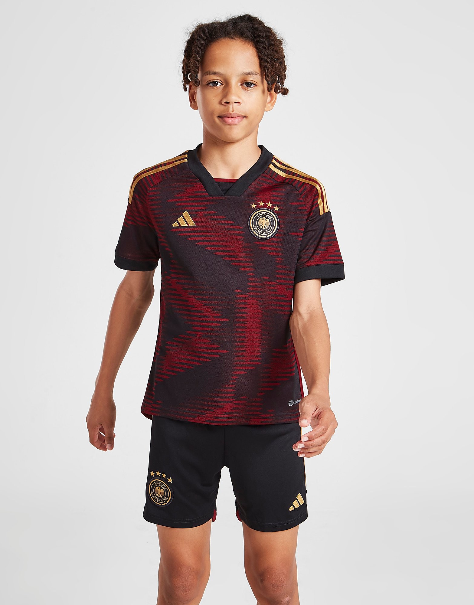 

adidas Germany 2022 Away Shirt Junior - Black - Kids, Black