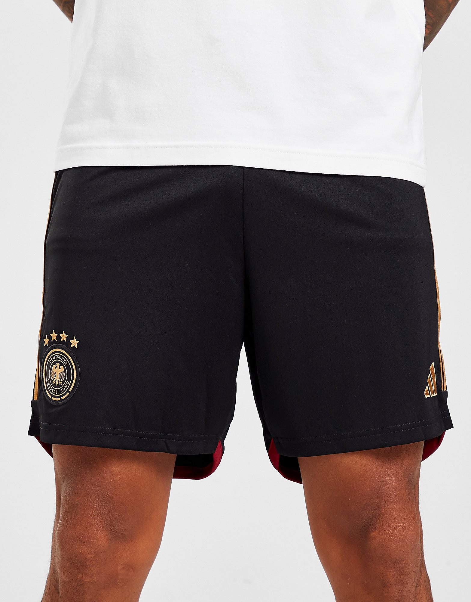 

adidas Germany 2022 Away Shorts - Black - Mens, Black
