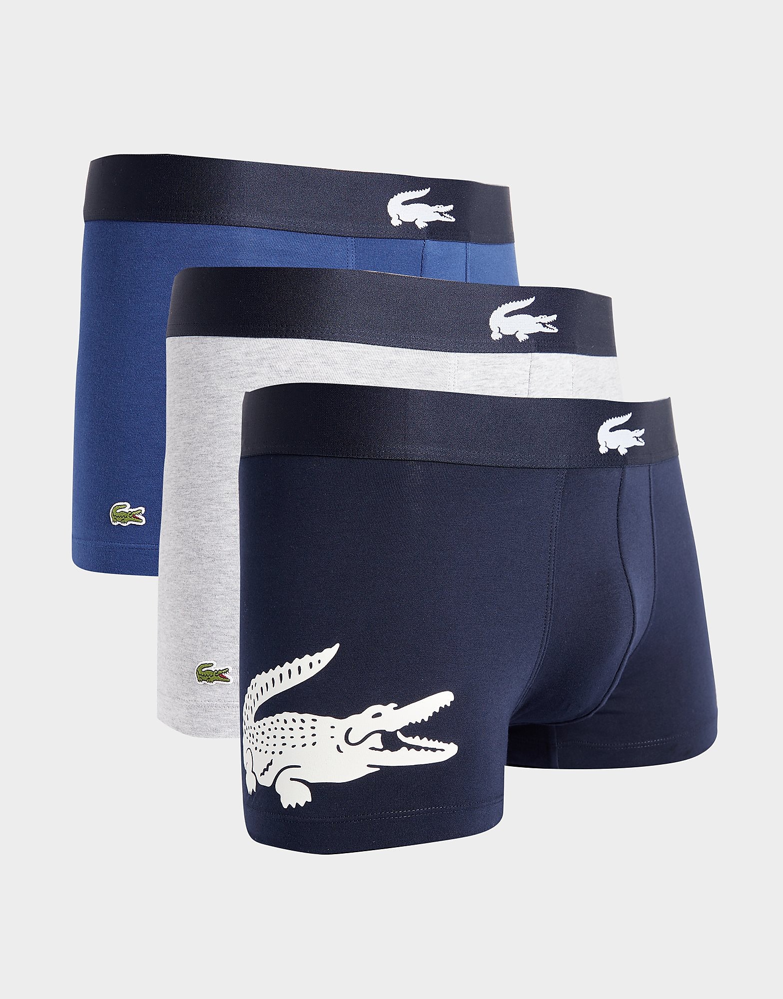 

Lacoste 3-Pack Croc Logo Trunks - Navy - Mens, Navy