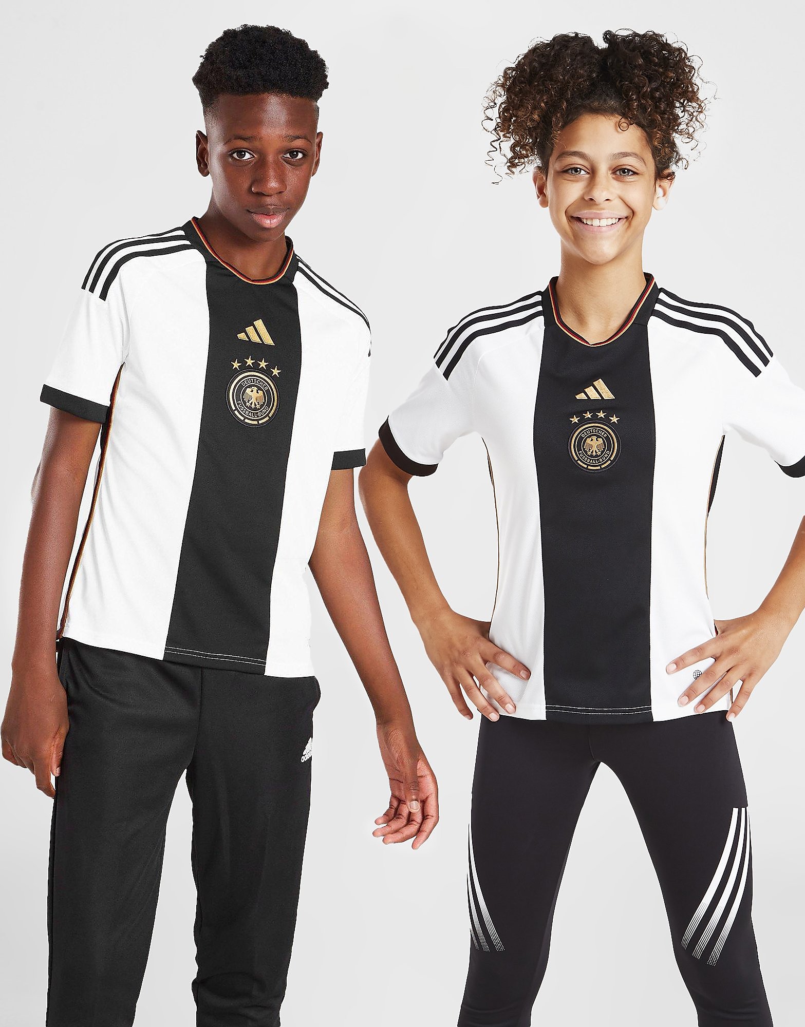

adidas Germany 2022 Home Shirt Junior - White - Kids, White