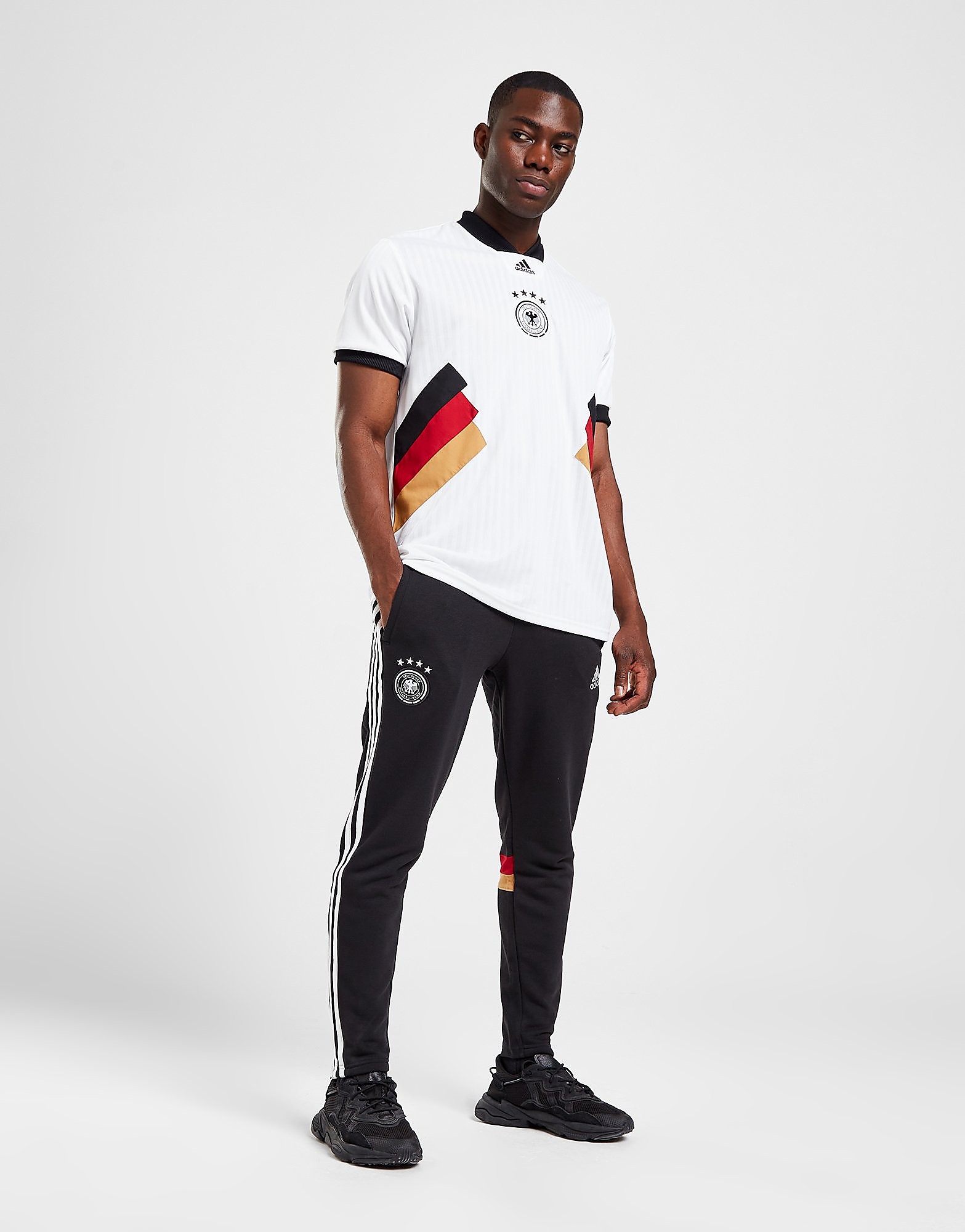 

adidas Germany World Cup Icon Joggers - Black / White - Mens, Black / White