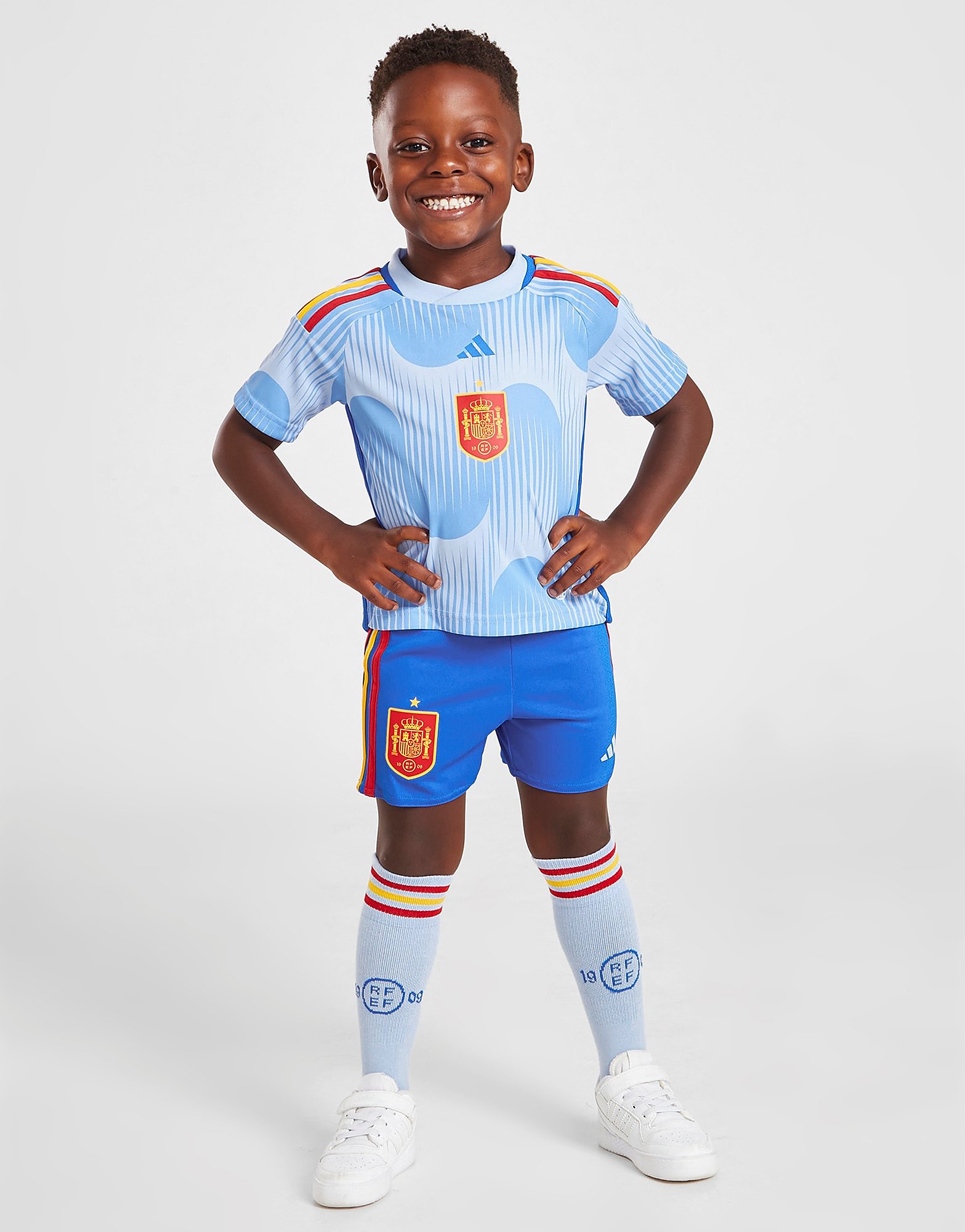 

adidas Spain 2022 Away Kit Children - Glow Blue / Glow Blue - Kids, Glow Blue / Glow Blue