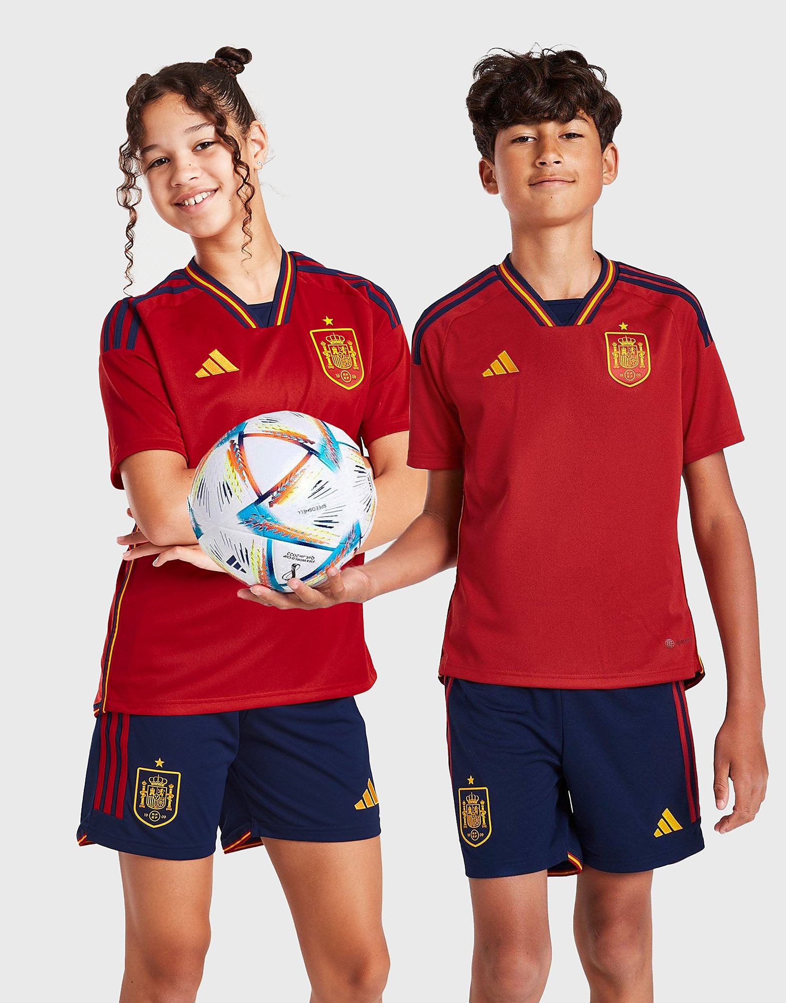 

adidas Spain 2022 Home Shirt Junior - Team Power Red 2 / Team Navy Blue 2 - Kids, Team Power Red 2 / Team Navy Blue 2