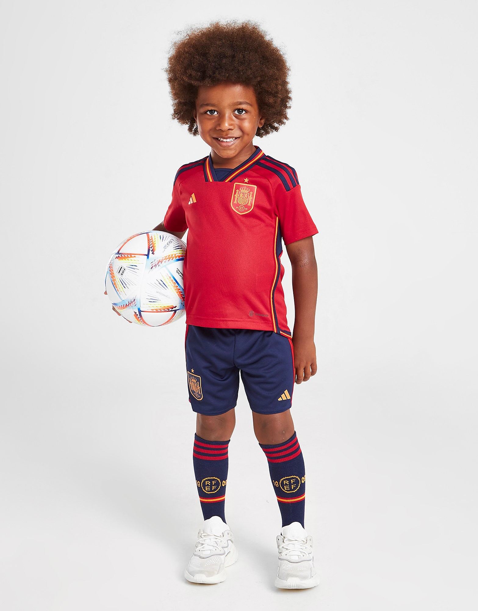 

adidas Spain 2022 Home Kit Children - Team Power Red 2 / Team Navy Blue 2 - Kids, Team Power Red 2 / Team Navy Blue 2
