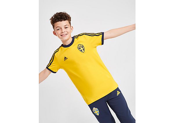 Adidas Sweden 3-Stripes T-Shirt Junior, Eqt Yellow