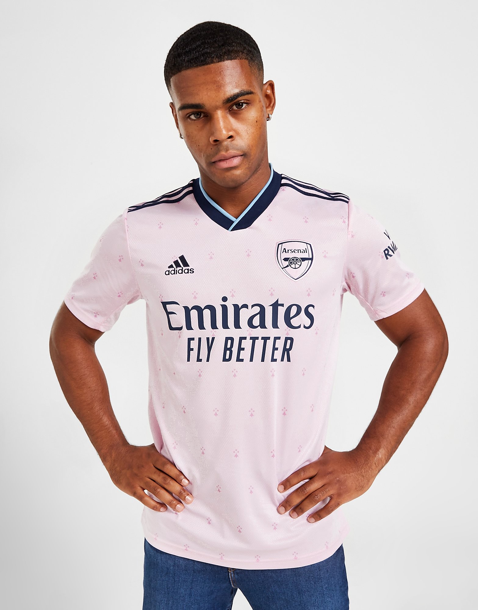 

adidas Arsenal FC 2022/23 Third Shirt - Clear Pink - Mens, Clear Pink