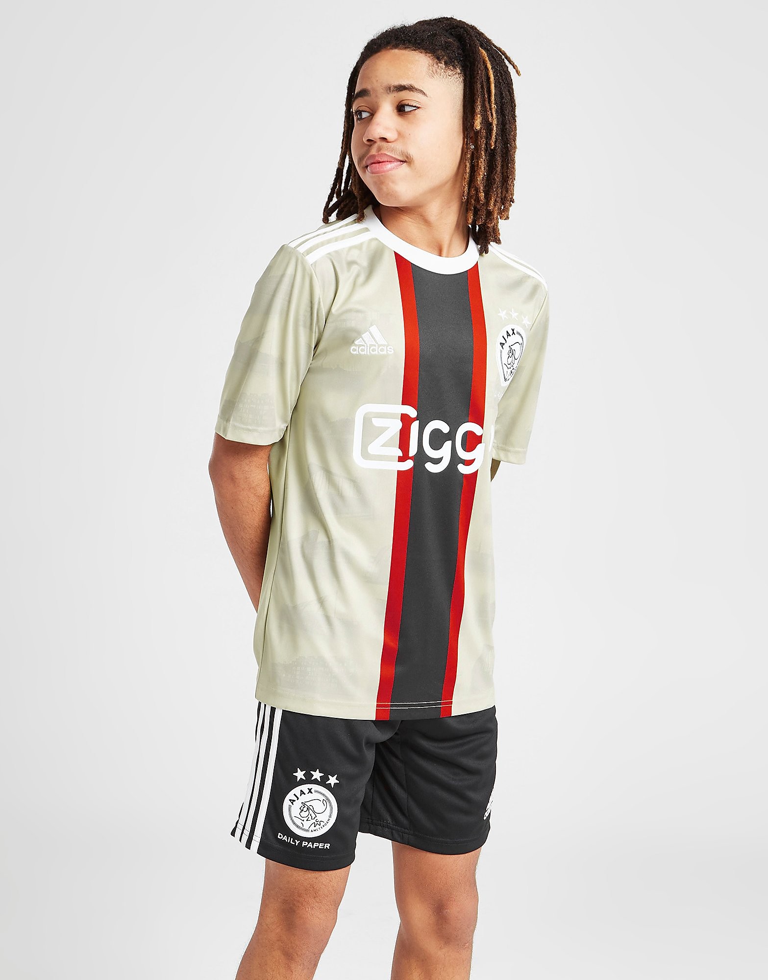 

adidas Ajax 2022/23 Third Shorts Junior - Black / White - Kids, Black / White