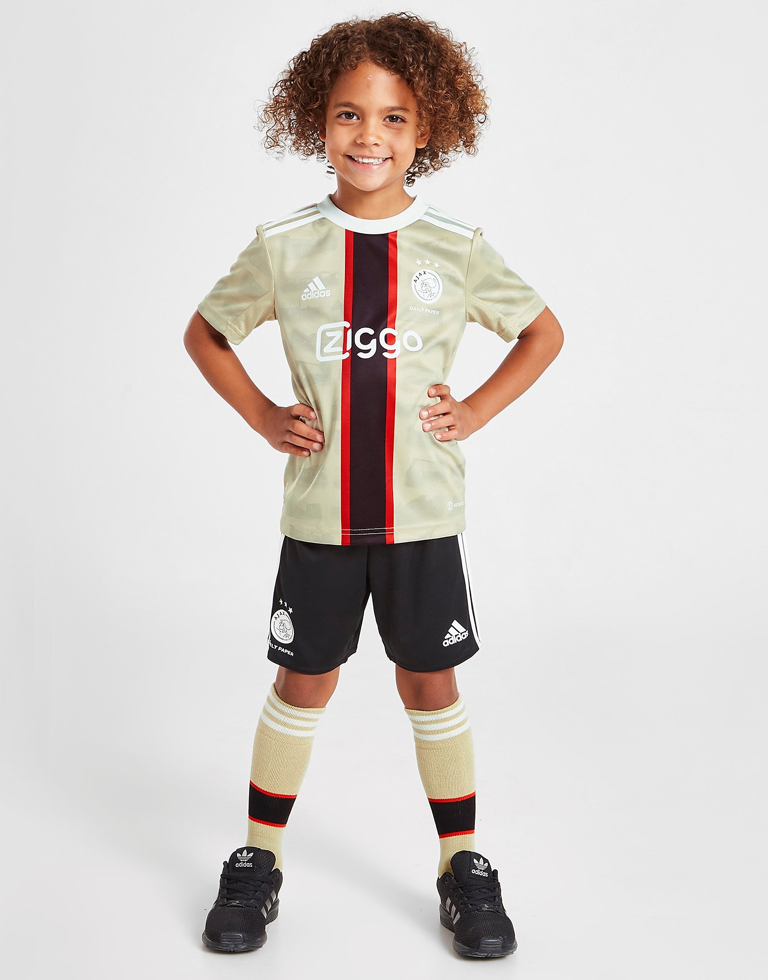 

adidas Ajax 2022/23 Third Kit Children - Savanna / White/Black - Kids, Savanna / White/Black