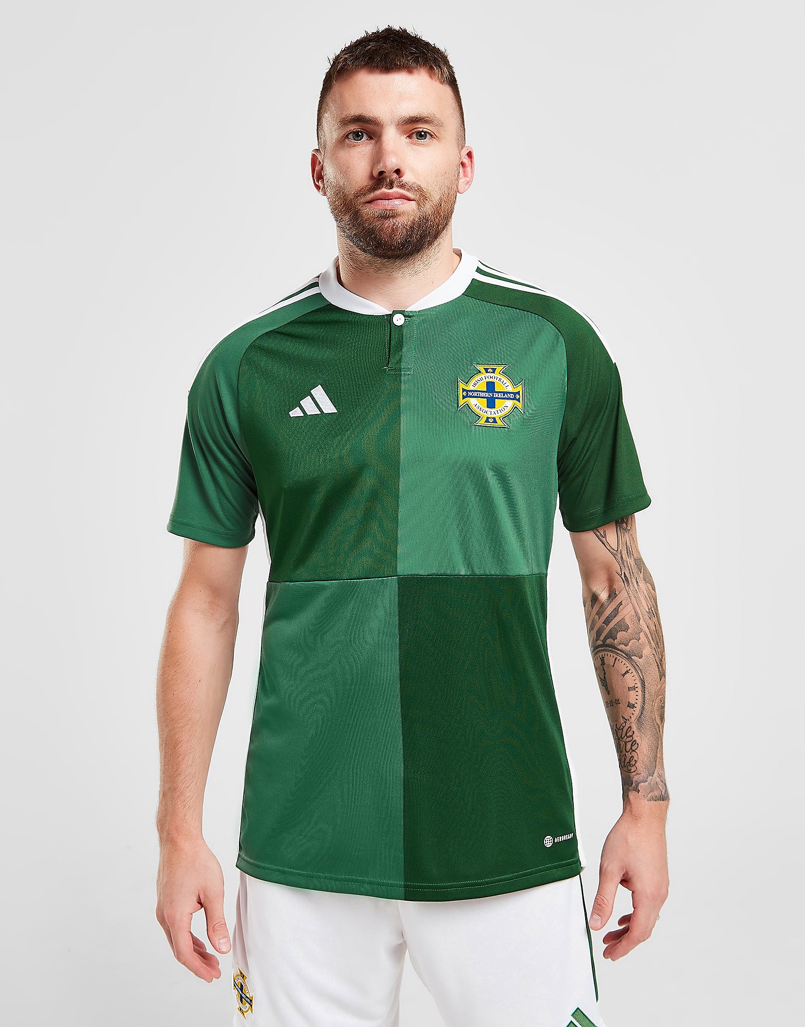 

adidas Northern Ireland 2022 Home Shirt - Green - Mens, Green