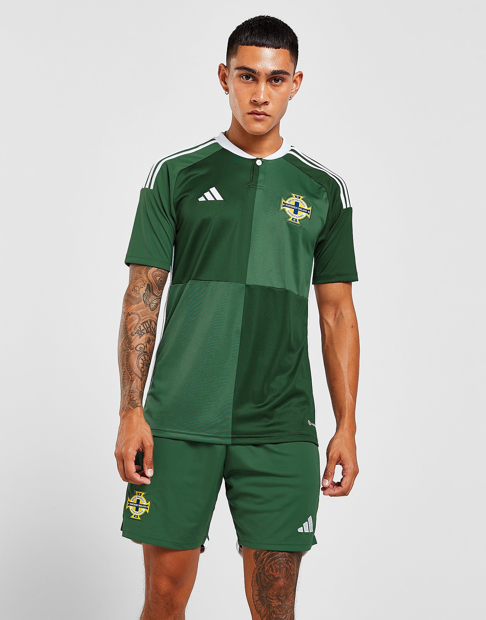 

adidas Northern Ireland 2022 Home Shorts - Green - Mens, Green