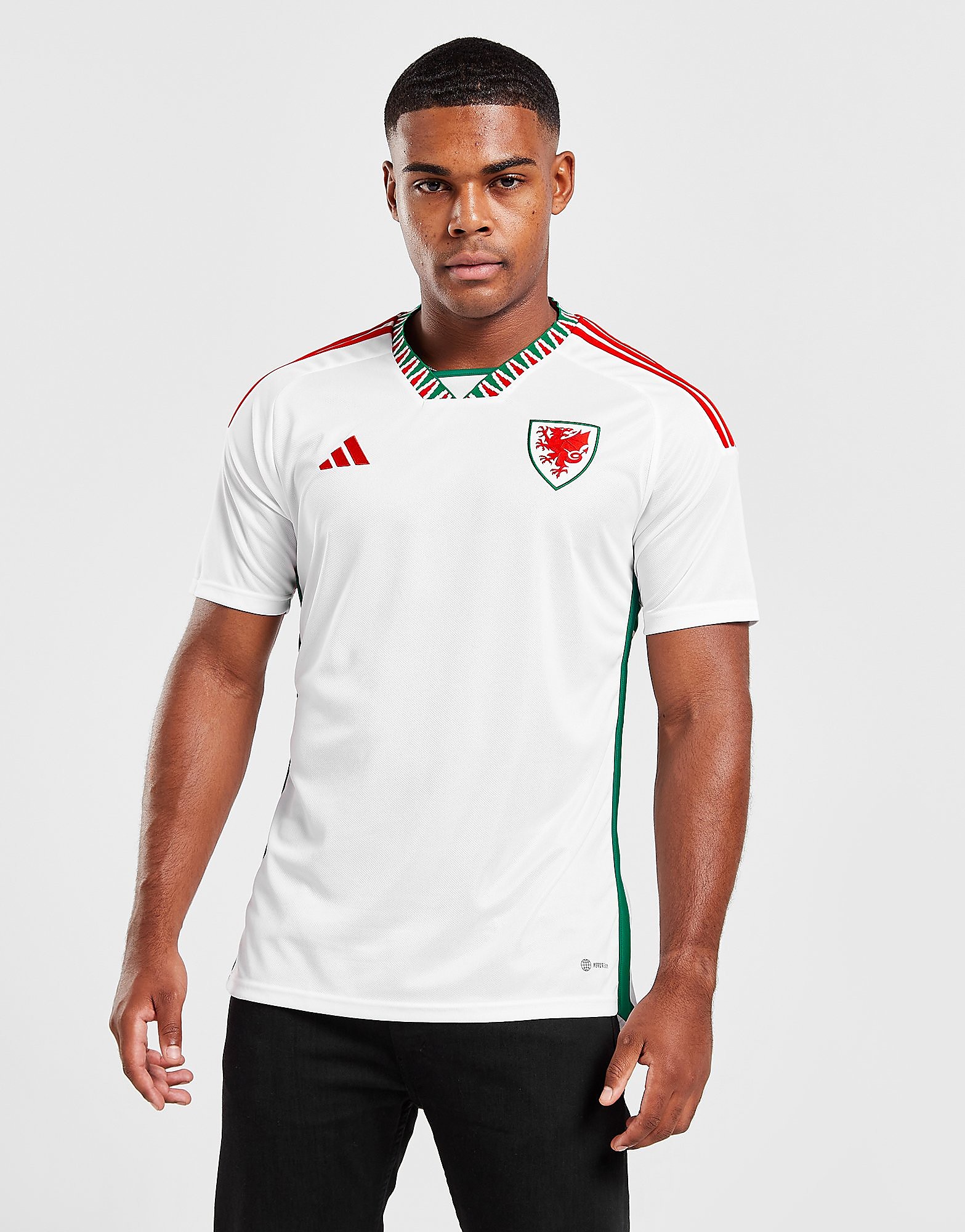 

adidas Wales 2022 Away Shirt - White - Mens, White