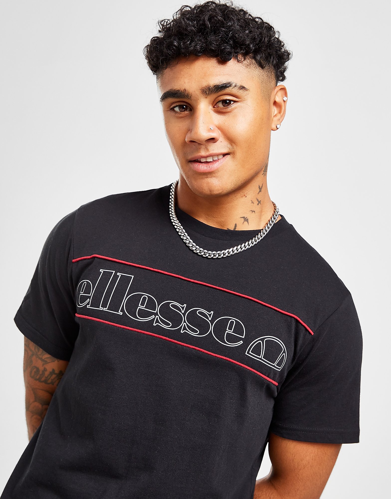 

Ellesse Castri T-Shirt - Only at JD - Black - Mens, Black
