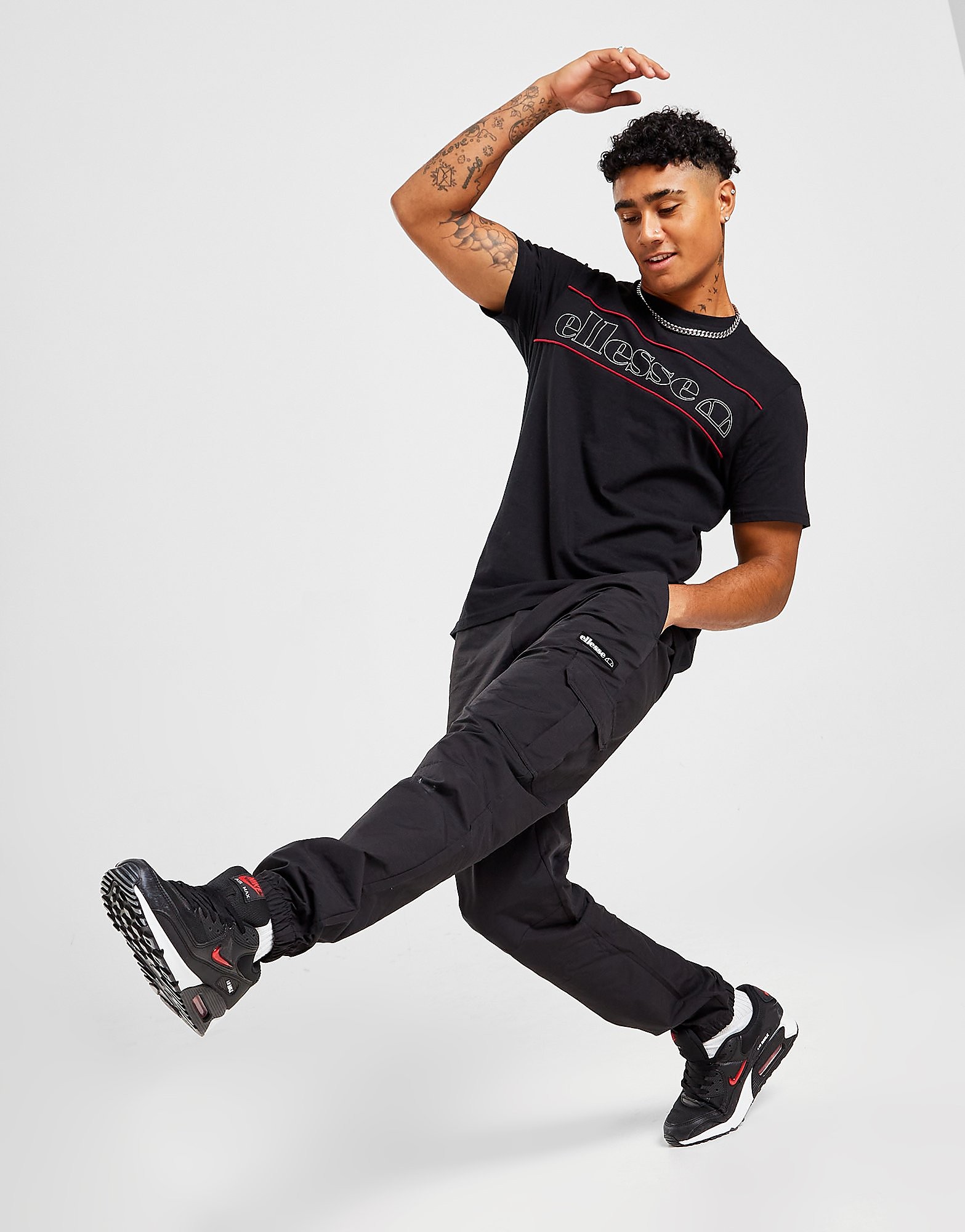 

Ellesse Strathos Cargo Track Pants - Only at JD - Black - Mens, Black